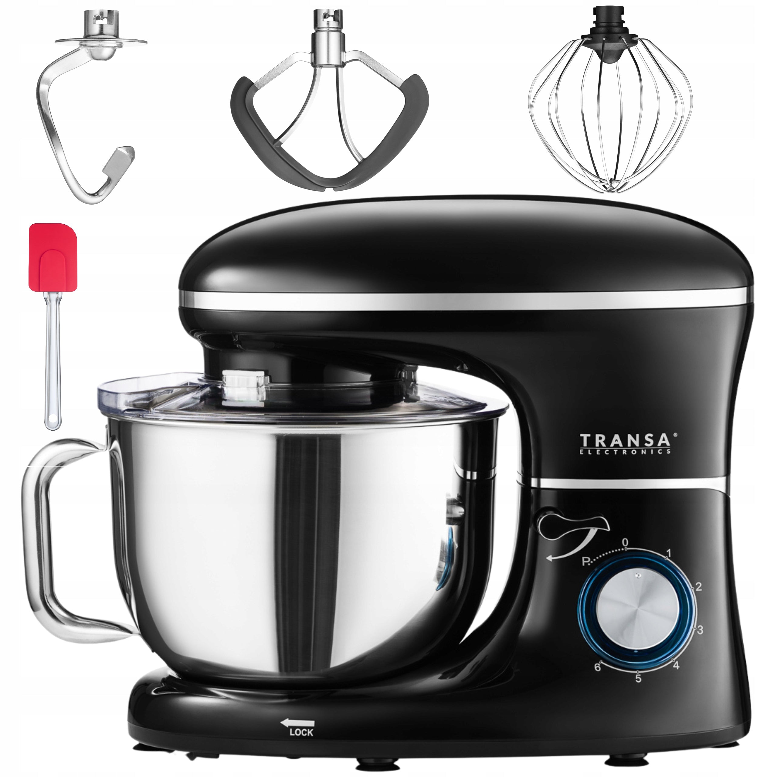 FOOD PROCESSOR PLANETARY MIXER BlackChef BOWL 6L HIGH POWER 3000W