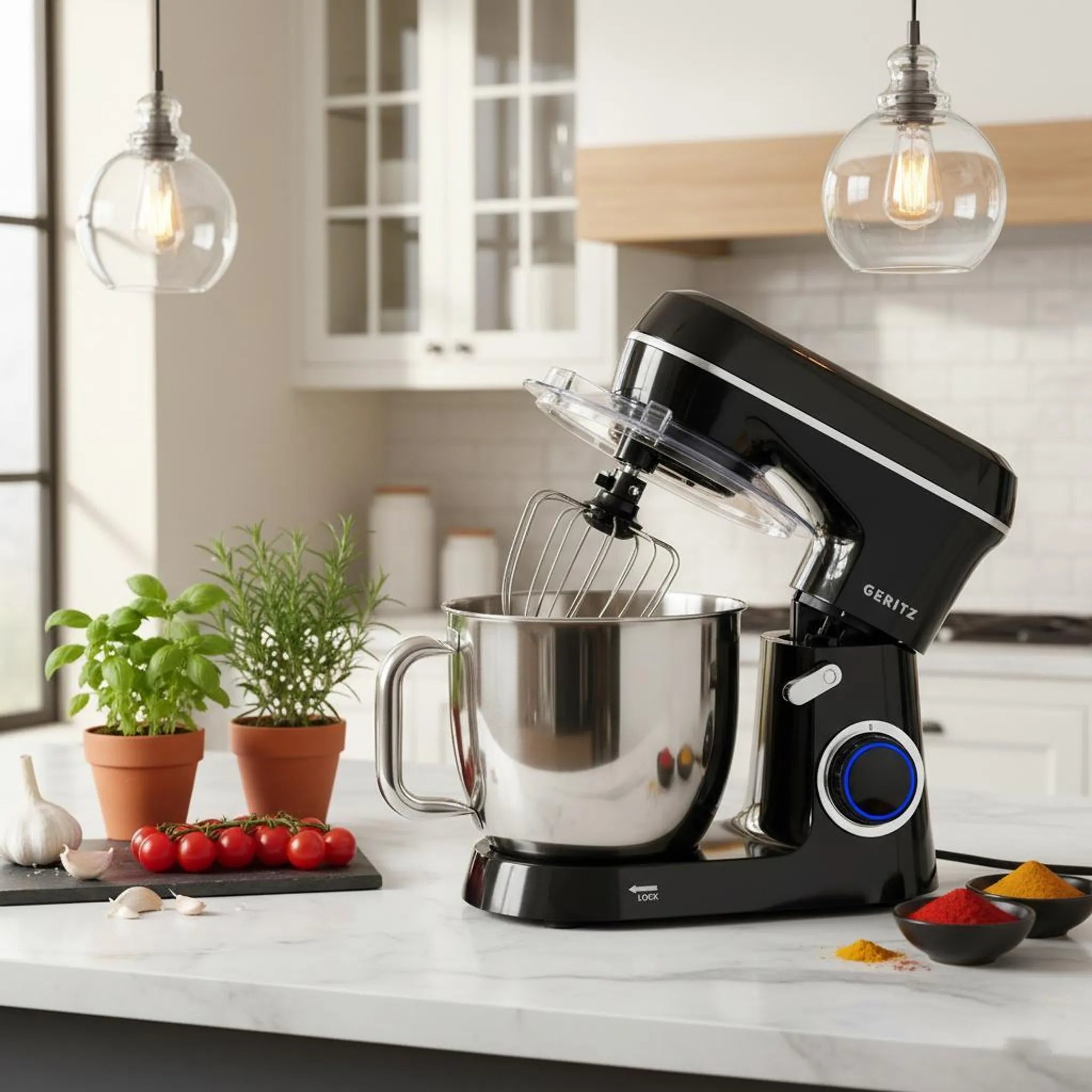 FOOD PROCESSOR PLANETARY MIXER GERITZ RTX2500 5L 7in1 MULTIFUNCTIONAL Manufacturer code G-SM135010S-BK
