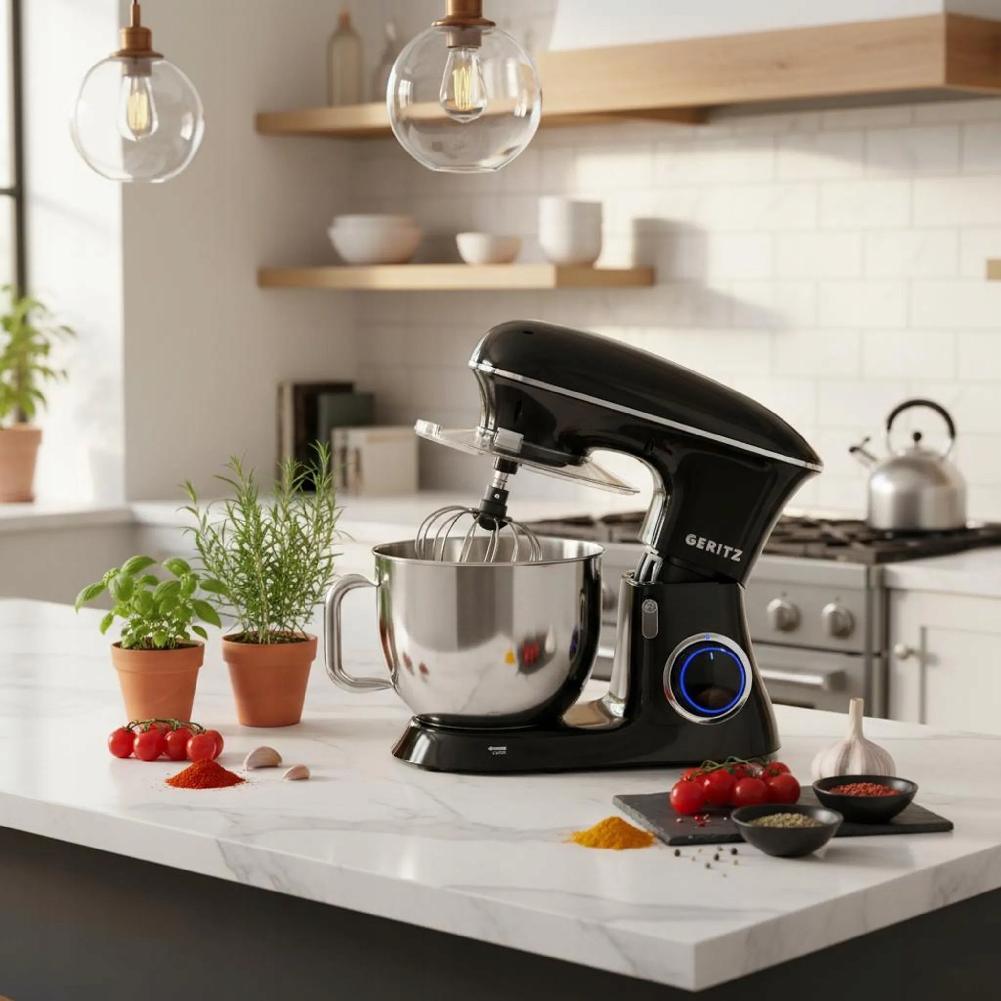 FOOD PROCESSOR PLANETARY MIXER GERITZ RTX3500 7L 7in1 MULTIFUNCTIONAL Manufacturer code G-SM207006S-BK