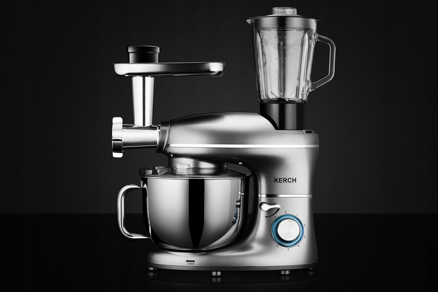 FOOD PROCESSOR PLANETARY MIXER WITH BOWL KERCH ROTARY 4000W GREY 6,2L Manufacturer code K/ROB/ROTARY/02