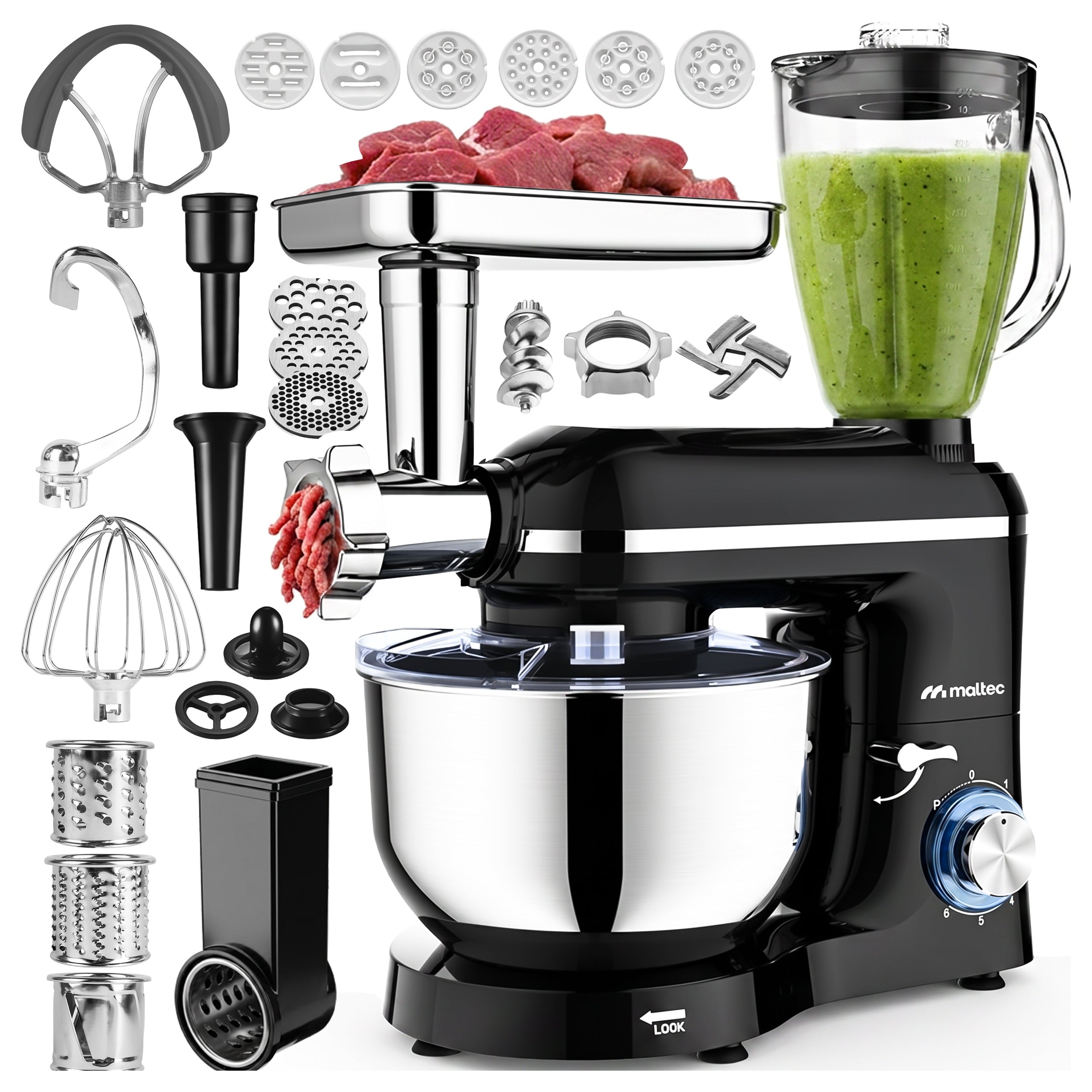 FOOD PROCESSOR PLANETARY MULTIFUNCTIONAL BLENDER 6,2L