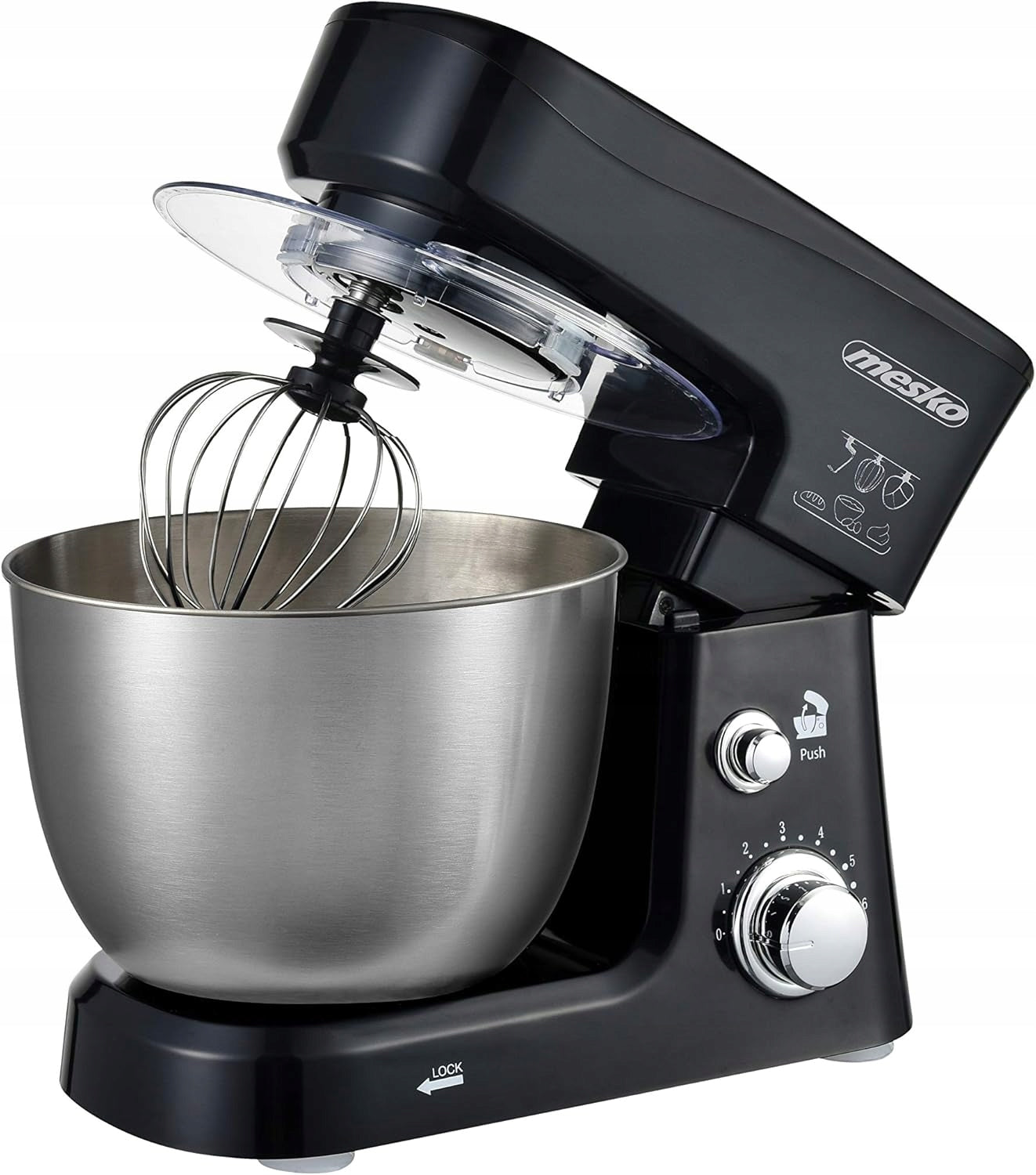 FOOD PROCESSOR WITH BOWL 3,5L 1200W STAINLESS STEEL 6 GEARS HOOK EAN (GTIN) 5902912821870