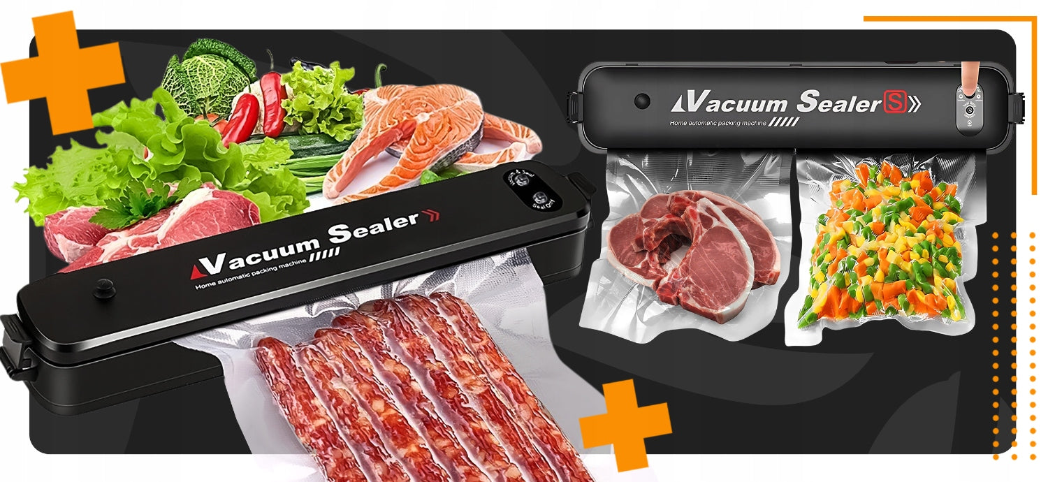 FOOD VACUUM SEALER + 10 BAGS VACUUM SEALER MACHINE Manufacturer code bezprzewodowa ręczna elektryczna opakowań