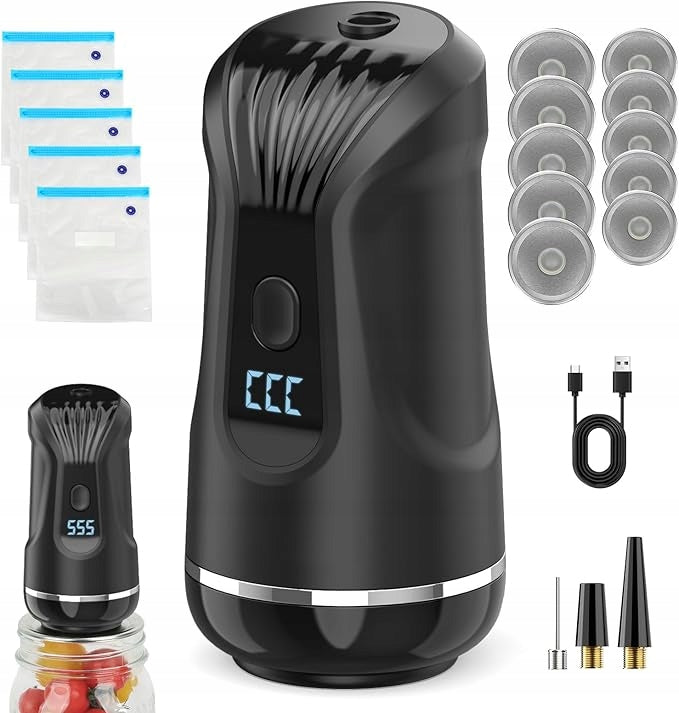 FOOD VACUUM SEALER PACKAGING MACHINE for jars and bags of accessories