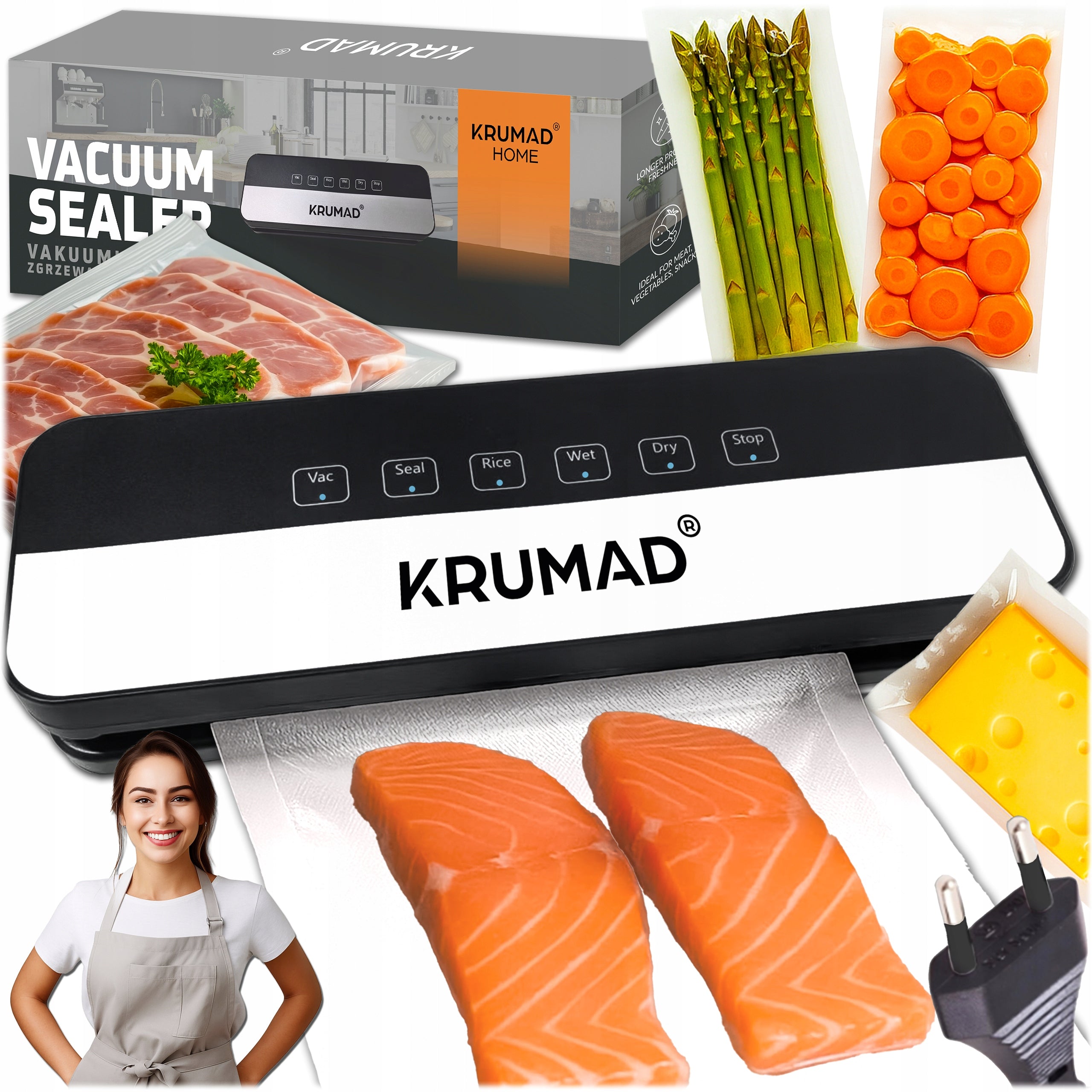 FOOD VACUUM WELDING MACHINE AUTOMATIC FOOD PACKAGING MACHINE + FOIL