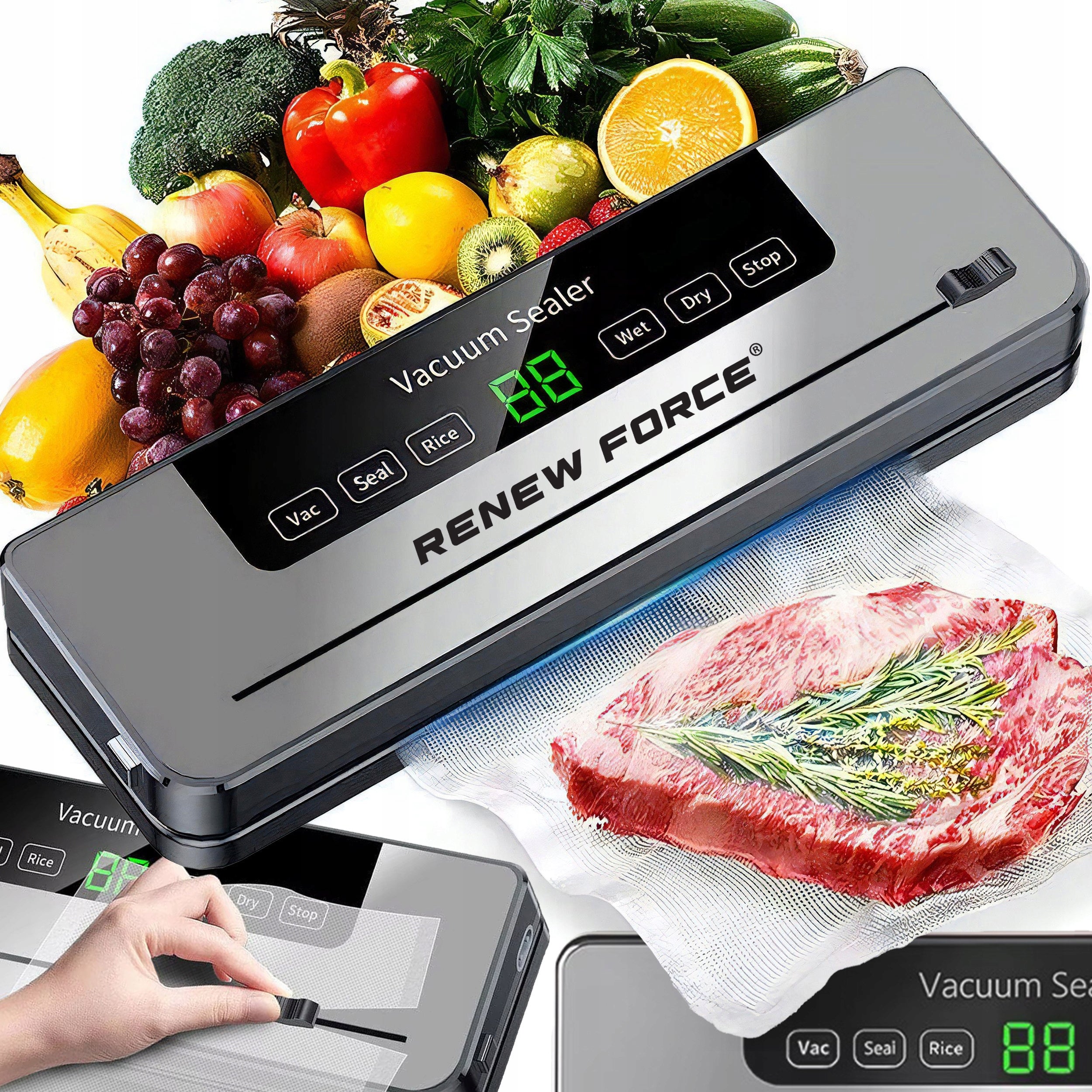 FOOD VACUUM WELDING MACHINE AUTOMATIC PACKING MACHINE STRONG 5 MODES
