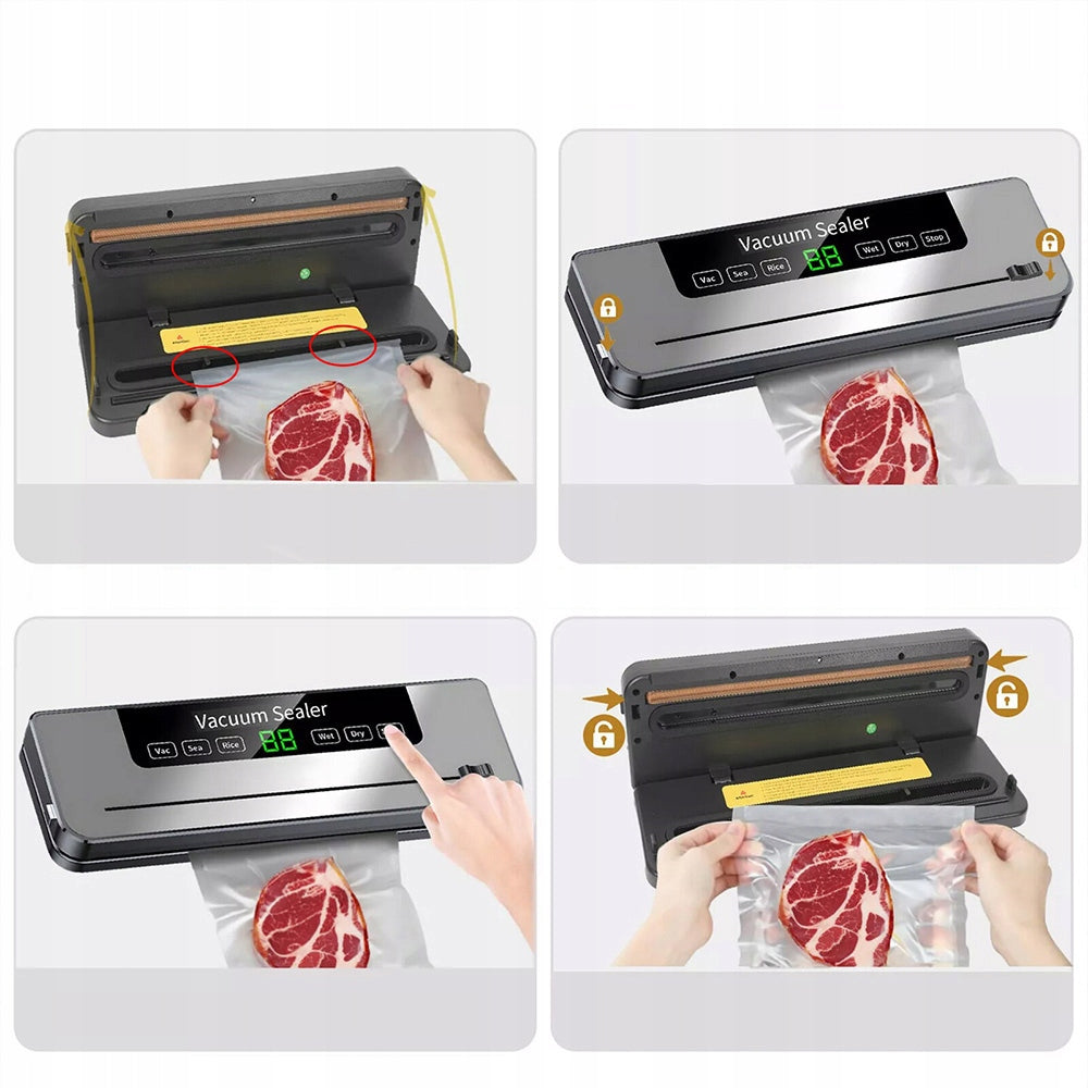 FOOD VACUUM WELDING MACHINE AUTOMATIC PACKING SEALER 5 MODES+50 Vacuum BAGS Brand no brand