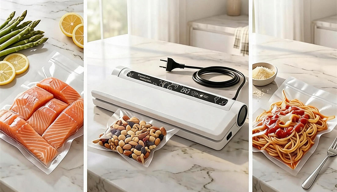 FOOD VACUUM WELDING MACHINE STRONG AUTOMATIC PACKAGING MACHINE +FOIL SET Packaging status original
