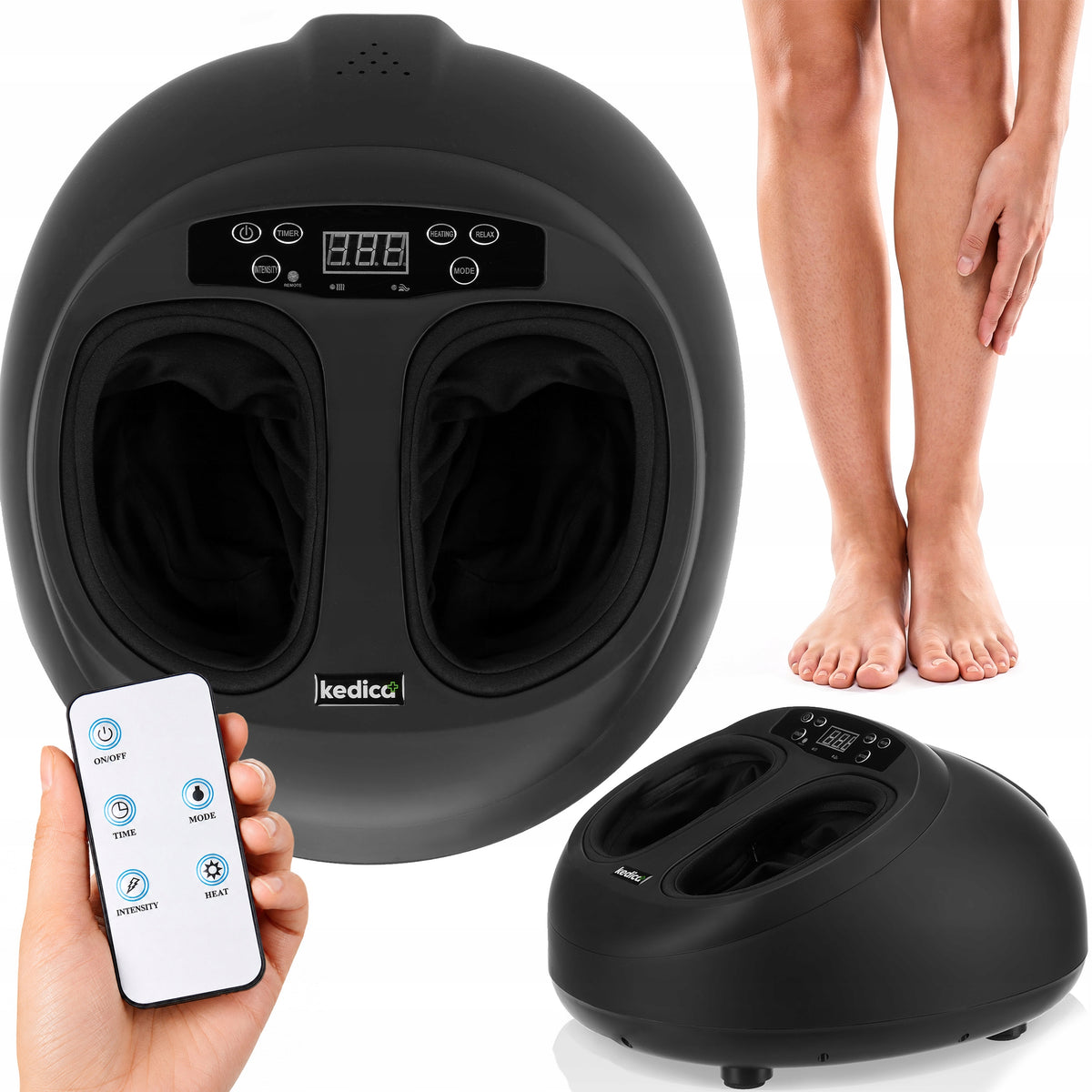 FOOT MASSAGER ELECTRIC SHIATSU HEATING FEET ACUPRESSURE PRESSURE KEDICA