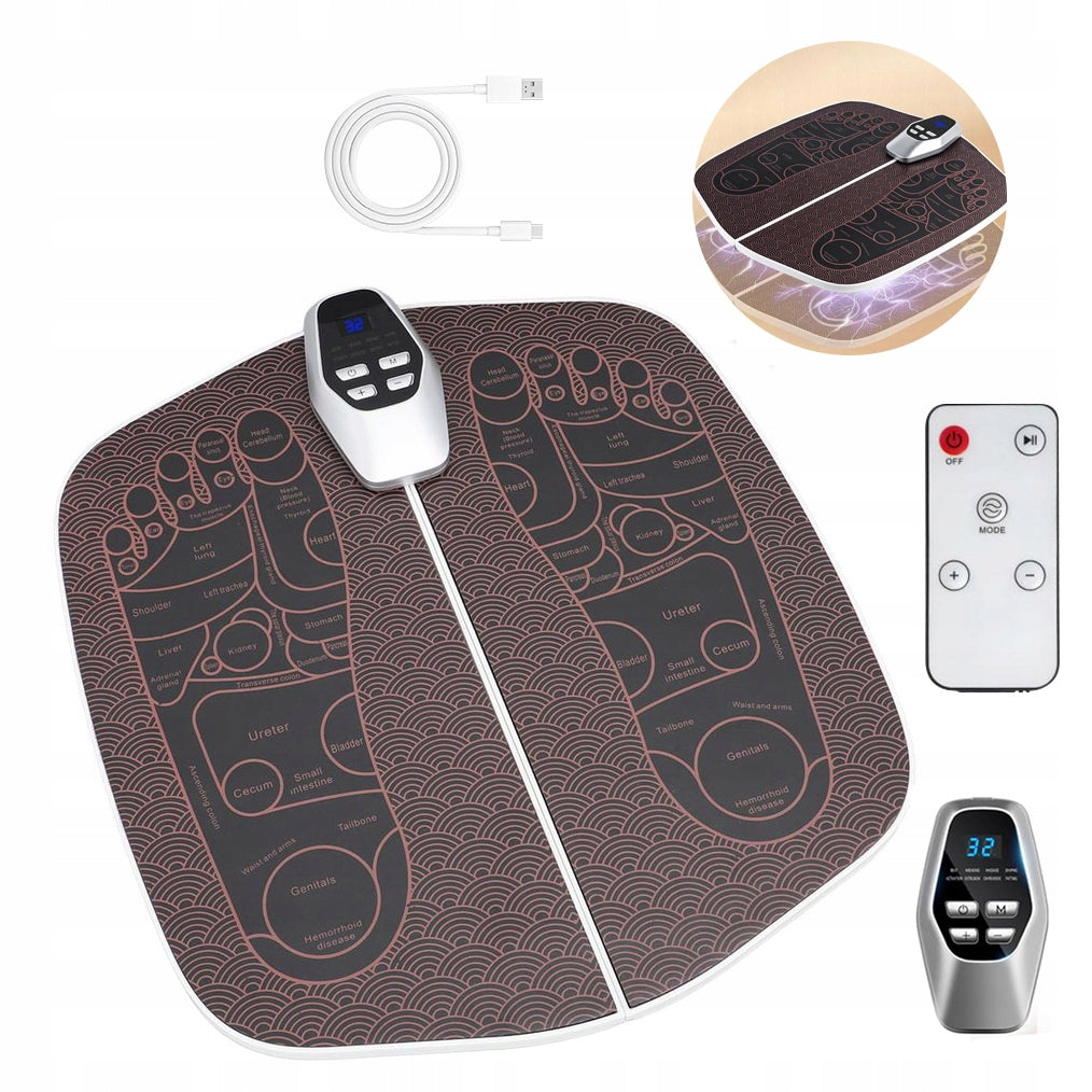 FOOT MASSAGER EMS 8 MASSAGE MODES RELAXING FITNESS SPORT HOME