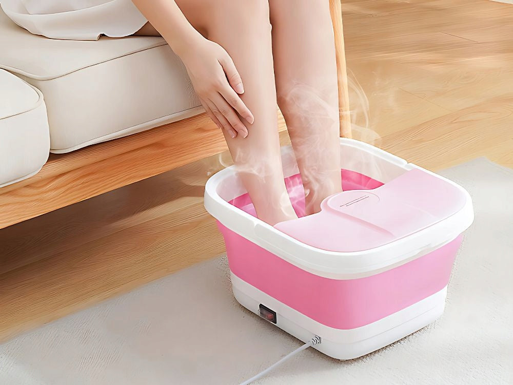 FOOT MASSAGER HEATED PEDICURE BOWL WITH FOOT SPA MASSAGE ROLLERS Packaging status original