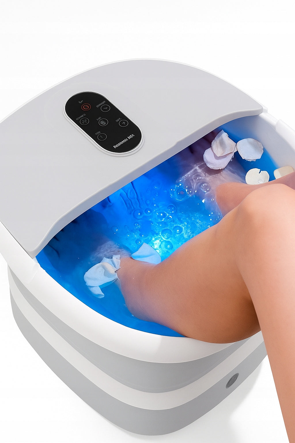 FOOT MASSAGER WATER HYDROMASSAGER HEATING BUBBLES WAVES ROLLERS + REMOTE CONTROL Manufacturer code 5902806498683