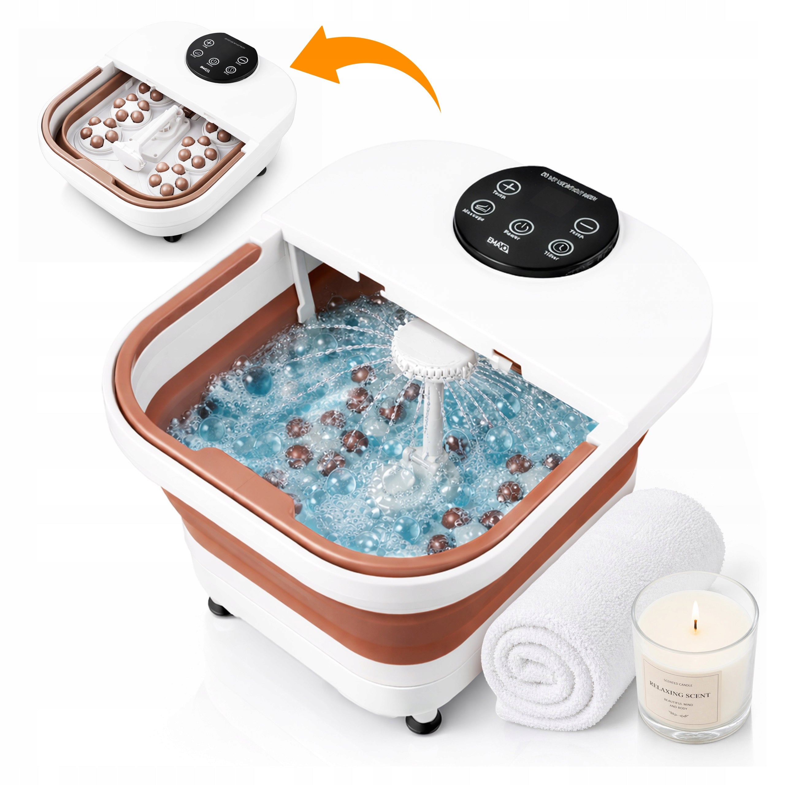 FOOT MASSAGER WATER HYROMASAGER HEATING MULTIFUNCTIONAL SPA BUBBLES