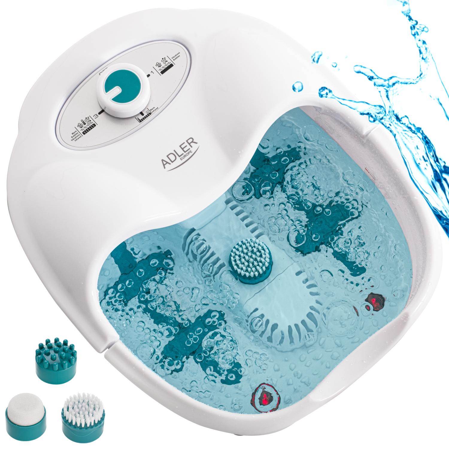 FOOT MASSAGER WATER Hydromassage Heating Timer Rollers Massage Rollers