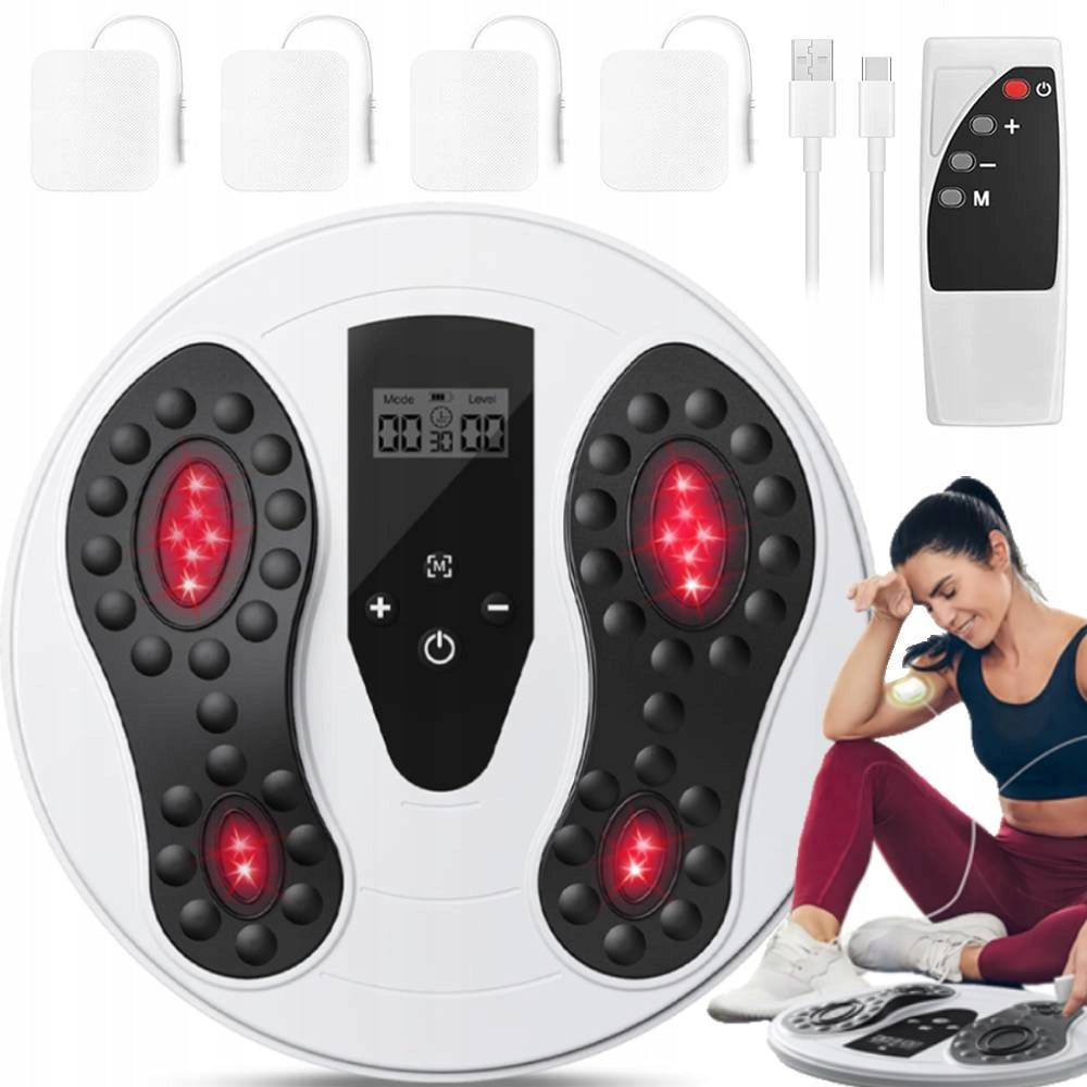 FOOT MASSAGER WITH INFRARED AND TENS THERAPY ELECTROSTIMULATOR FOR MASSAGE