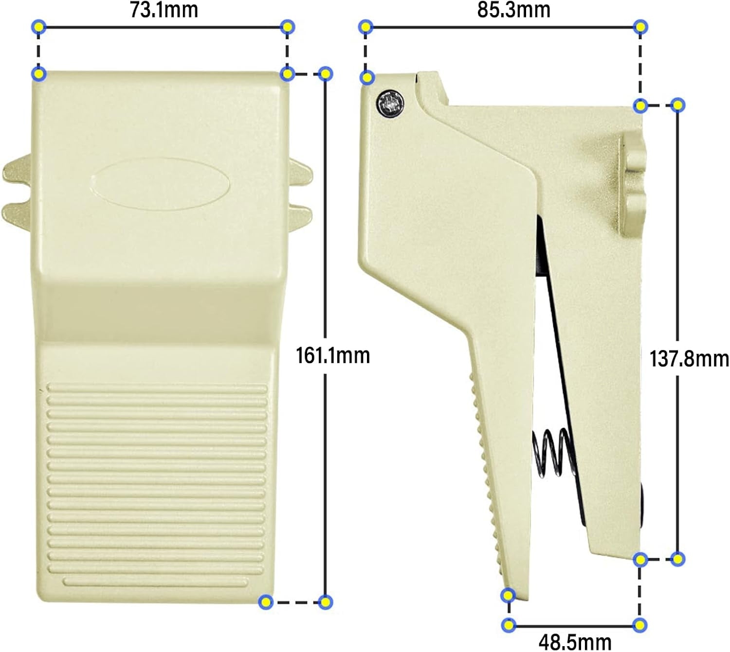 FOOT PEDAL VALVE PNEUMATIC 5 WAY 2 POSITION 1 4 BSP 6 MM