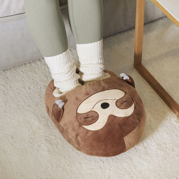 FOOT WARMER PLUSH TOY SLOTH LARGE STUFFED ANIMAL GIFT FOR MOM AND BABY Batteries included no