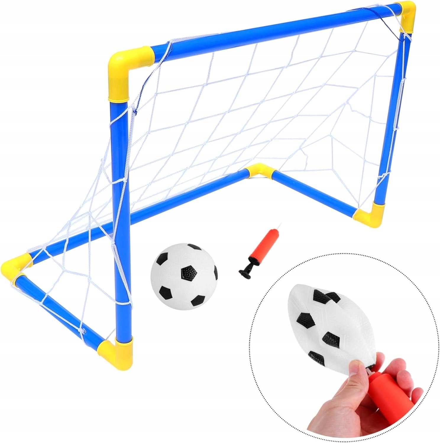 FOOTBALL GOAL 70CM FOOTBALL SET FOR CHILDREN FOOTBALL BALL AND PUMP Manufacturer code GR5425