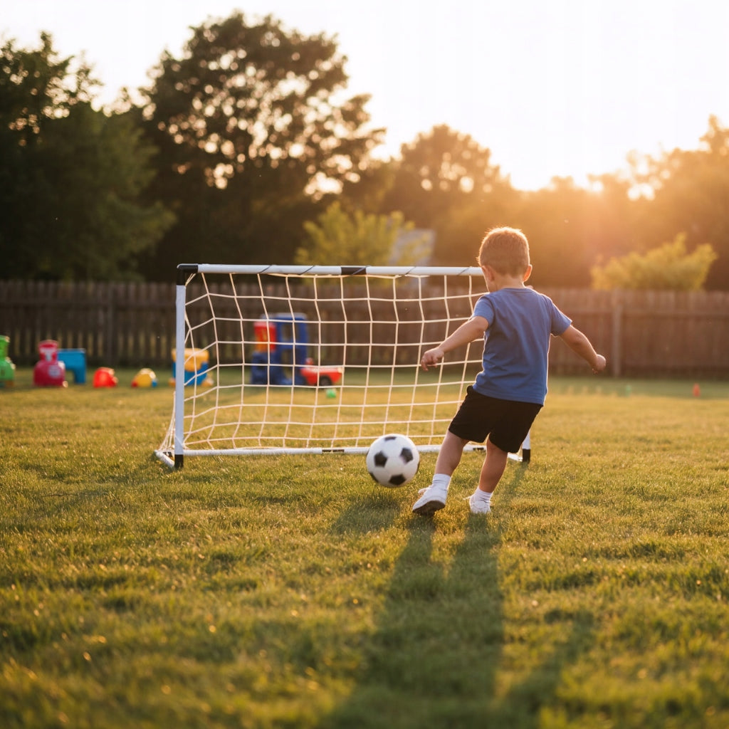 FOOTBALL GOAL FOR CHILDREN FOOTBALL GOALS SET BALL PUMP x2 Set elements Training Set