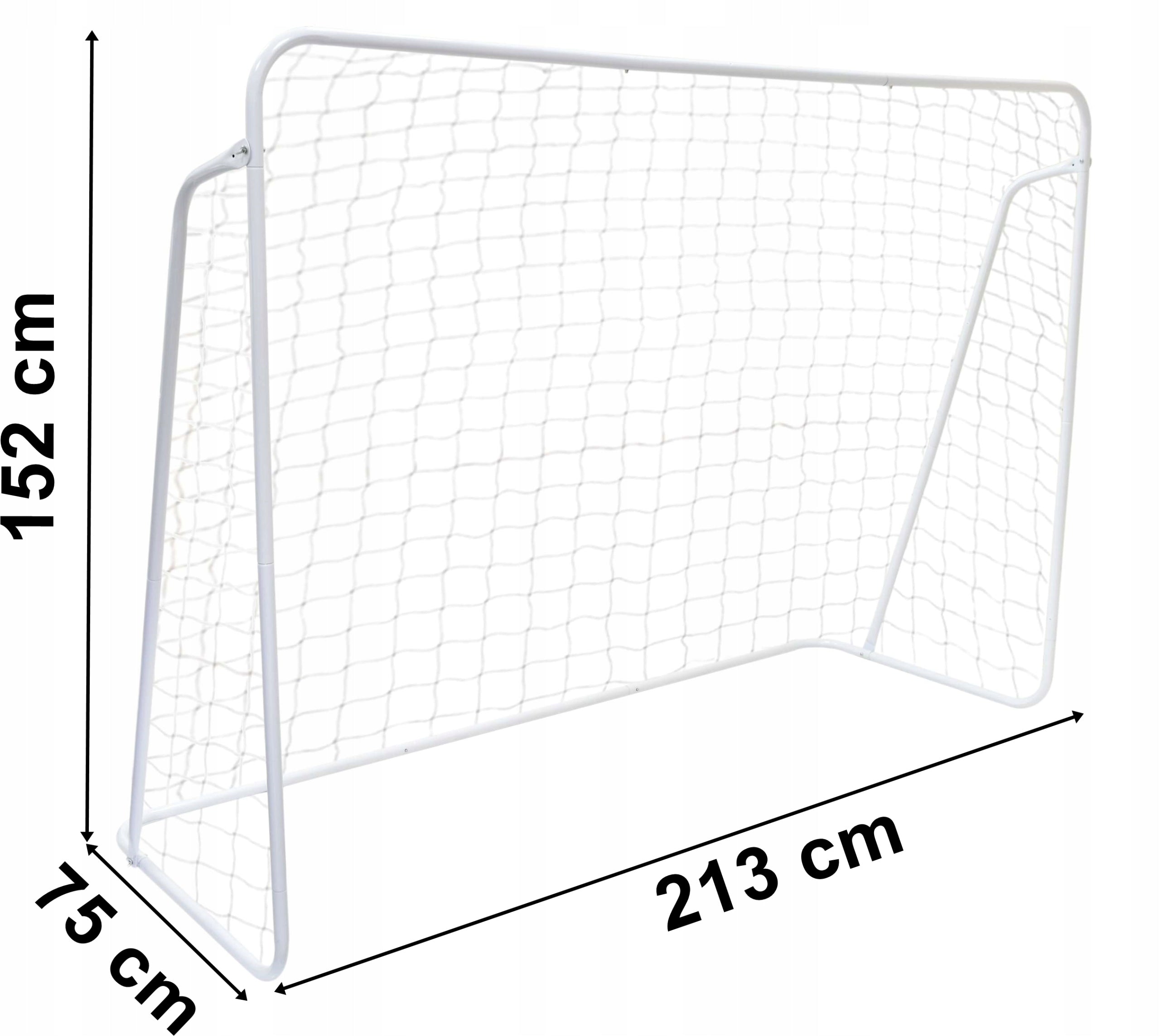 FOOTBALL GOAL FOR CHILDREN METAL LARGE TRAINING 213 cm Set elements goal post