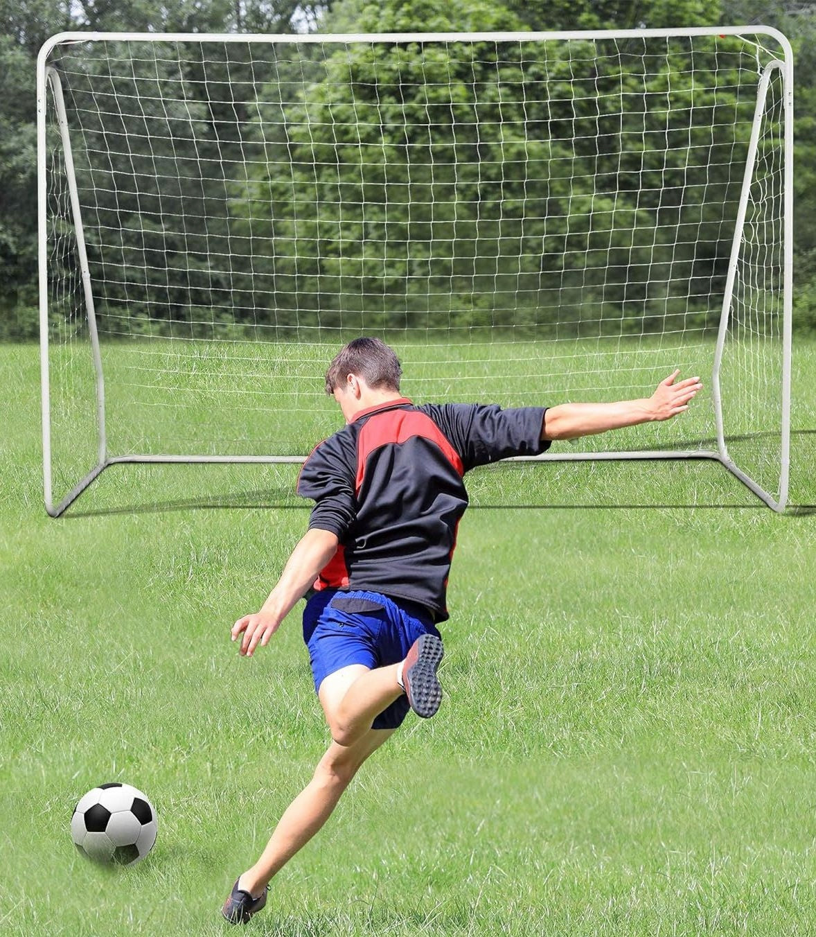 FOOTBALL GOAL WITH MESH METAL LARGE 300x200x120 XXL TRAINING JET5 Brand ToysPlanet