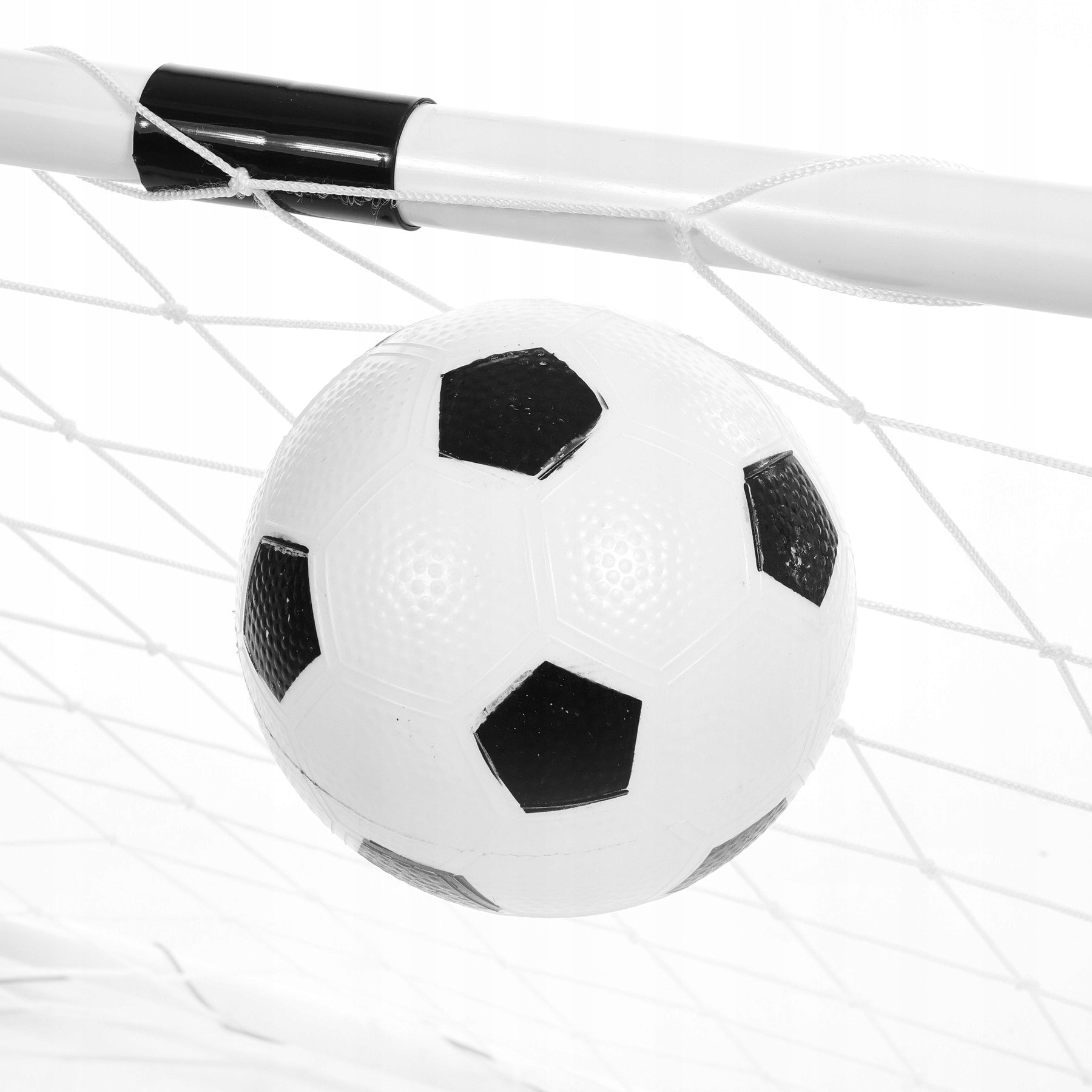 FOOTBALL GOALS FOR CHILDREN SET 2x GOAL BALL PUMP FREEBIE GARDEN Color white