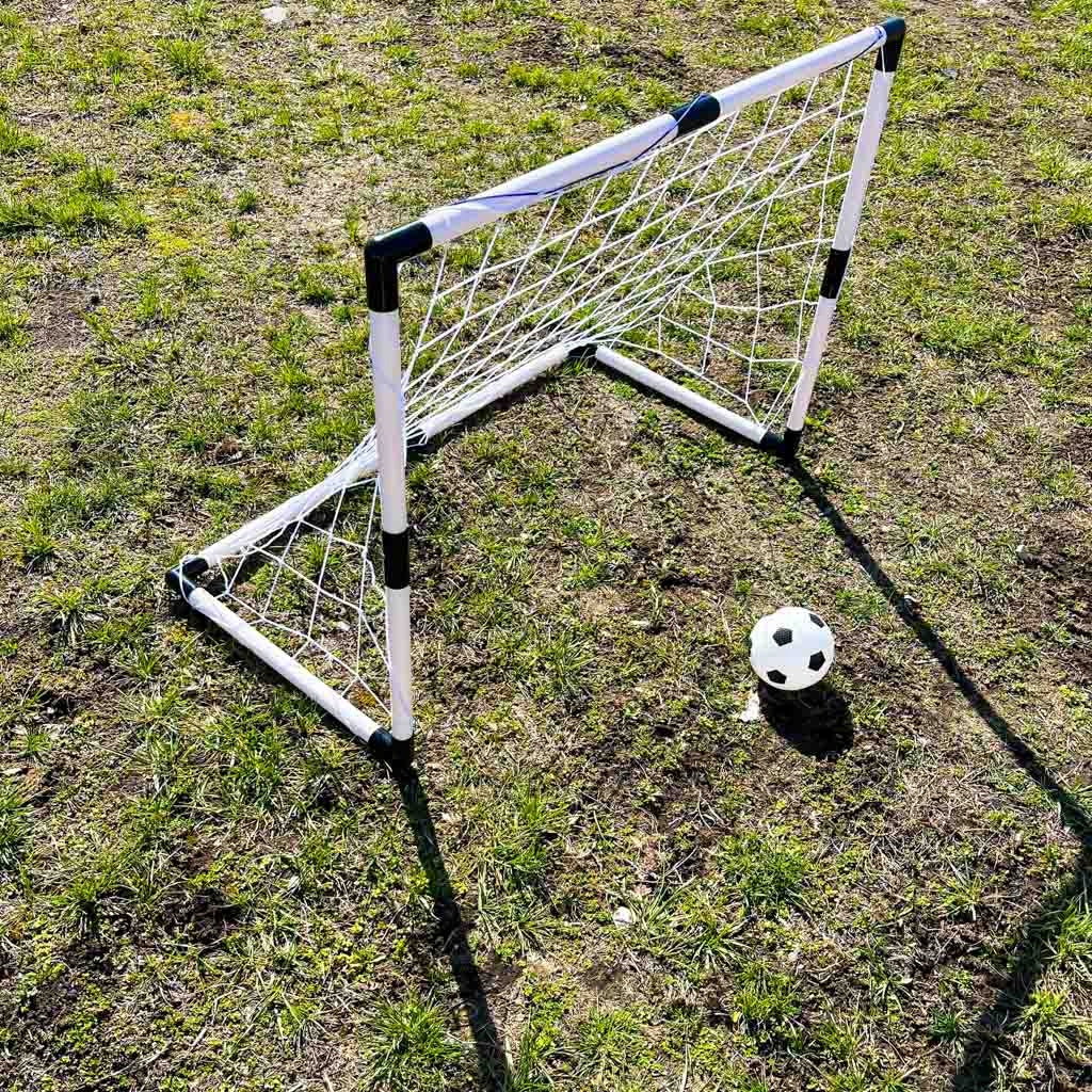 FOOTBALL GOALS FOR CHILDREN SET 2x GOAL BALL PUMP FREEBIE GARDEN Manufacturer code 2x bramka do gry w piłkę nożną