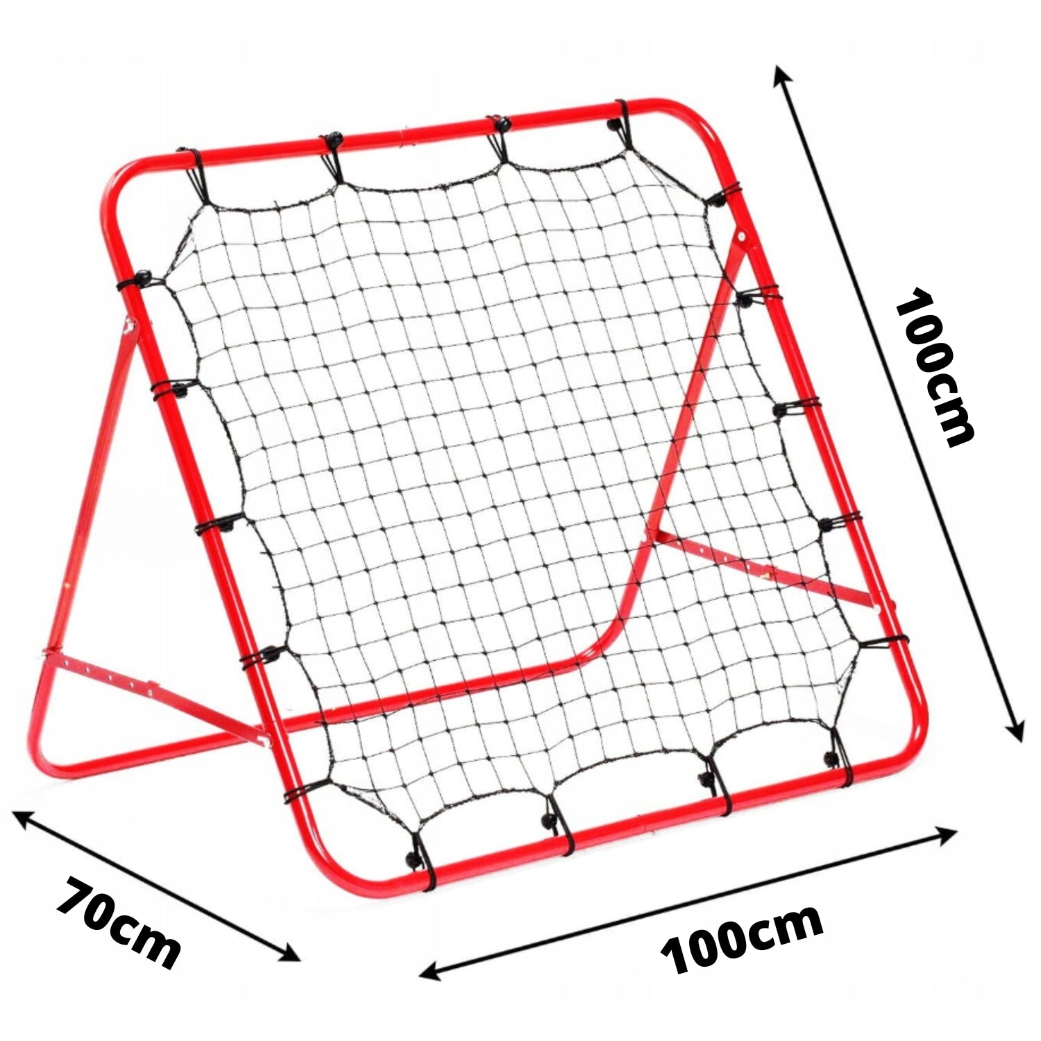 FOOTBALL TRAINER REBOUNDER PORTABLE FOOTBALL GOAL NET RED Brand Zolta