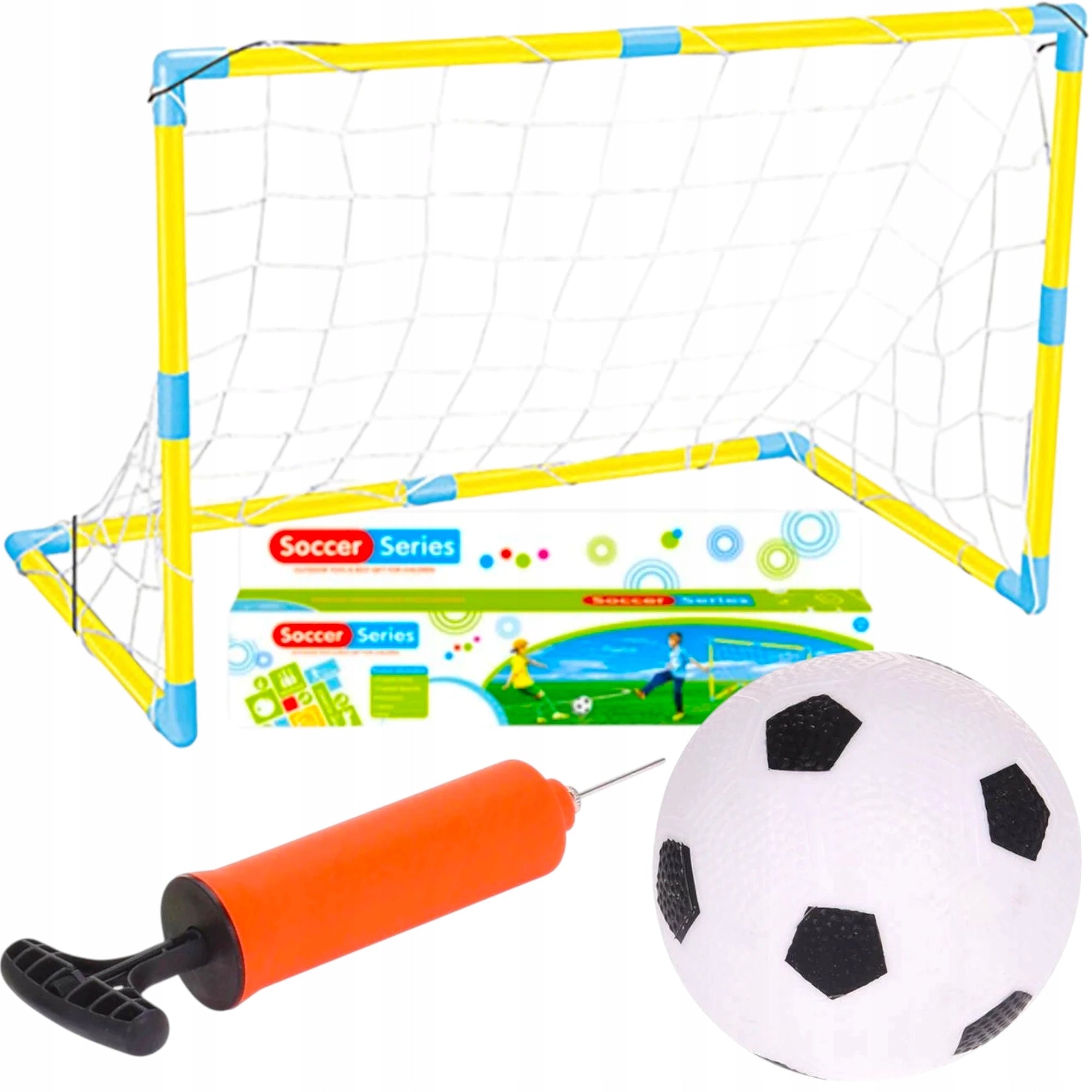 FOOTBALL TRAINING SET FOOTBALL GOAL + BALL + PUMP 3in1