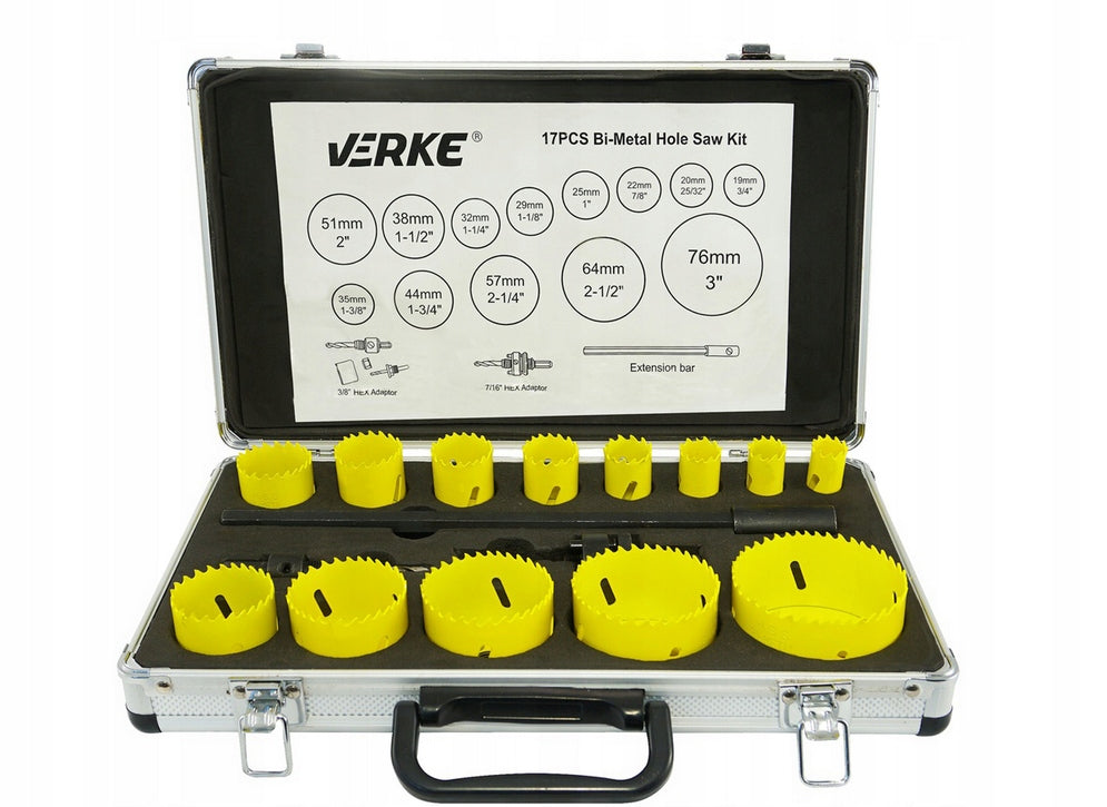 FORAMINIFERA FOR METAL WOOD DRILL SET BIMETAL FORAMINIFERA BI-METAL 17 Brand Verke