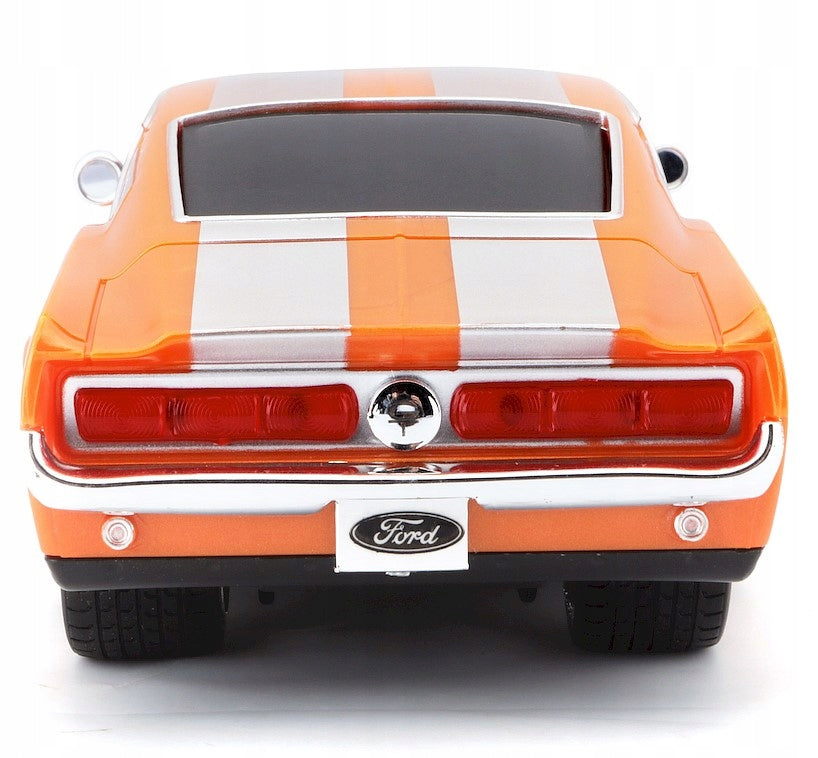 FORD MUSTANG GT USB REMOTE CONTROL AUTO RC 1:24 REMOTE CONTROLLED CAR Color orange