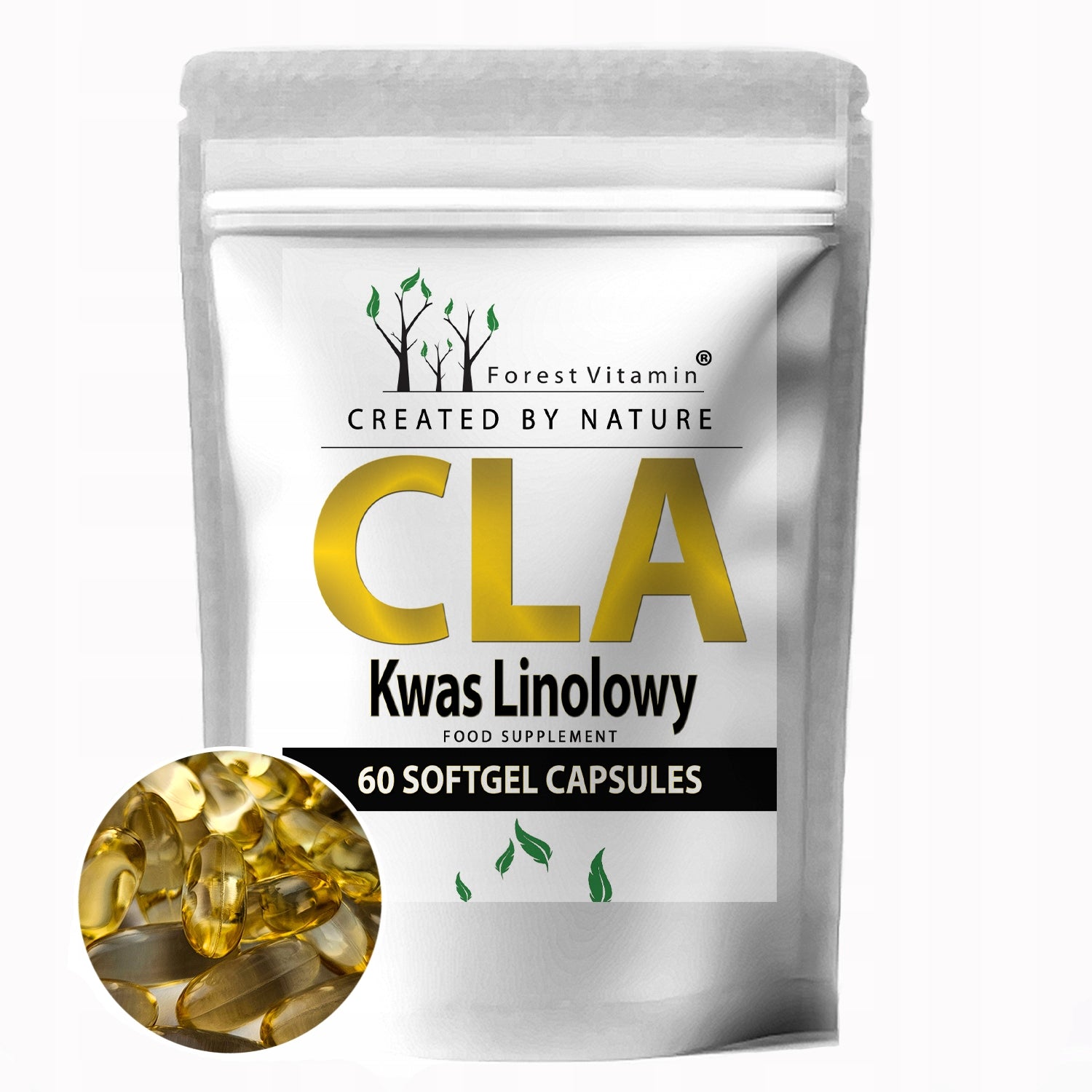 FOREST CLA LINOLEIC ACID 1000mg SLIMMING 60caps 80% BURNER REDUCTION