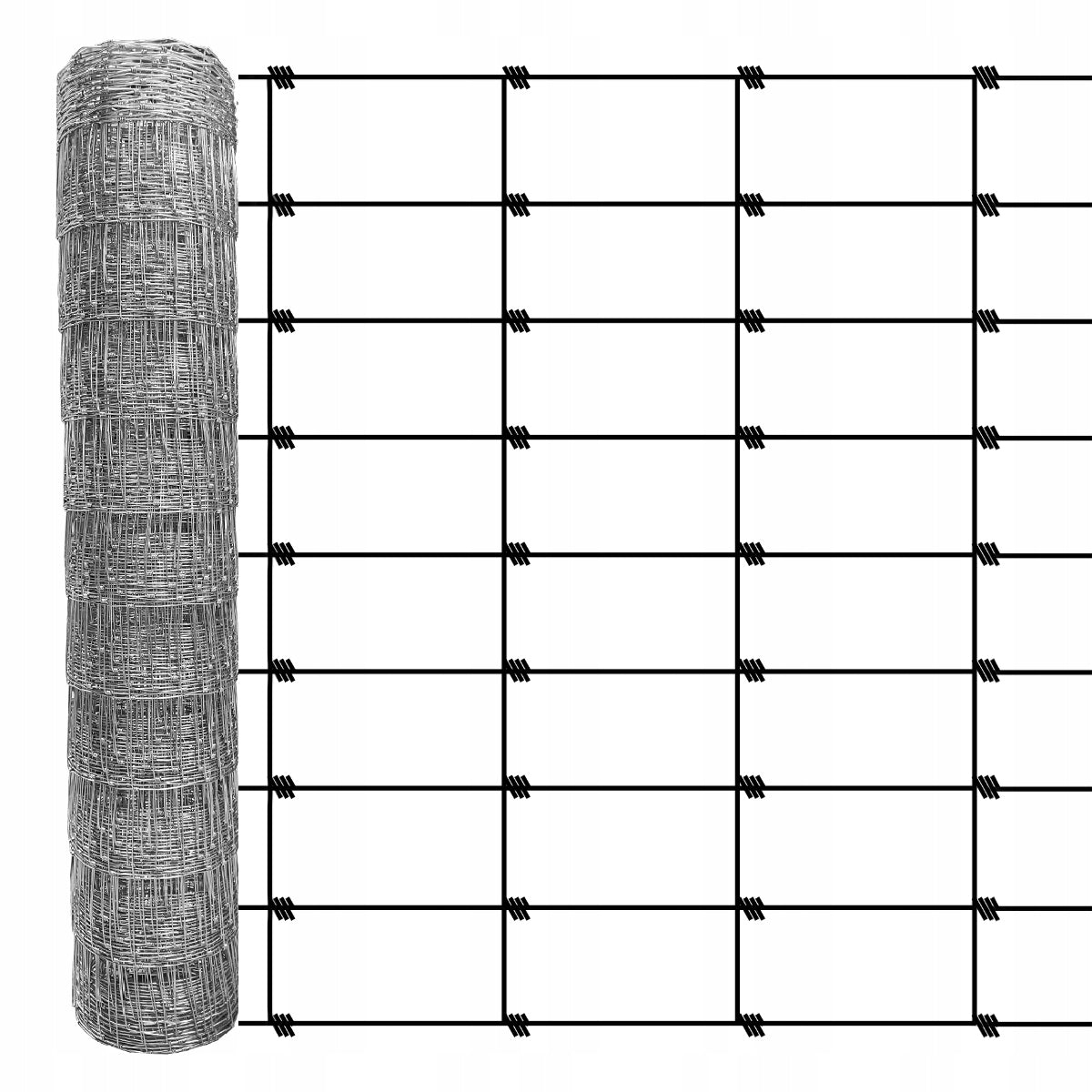 FOREST MESH 120/9/30 L roll 50m GALVANIZED hare roe deer boar field orchard forest