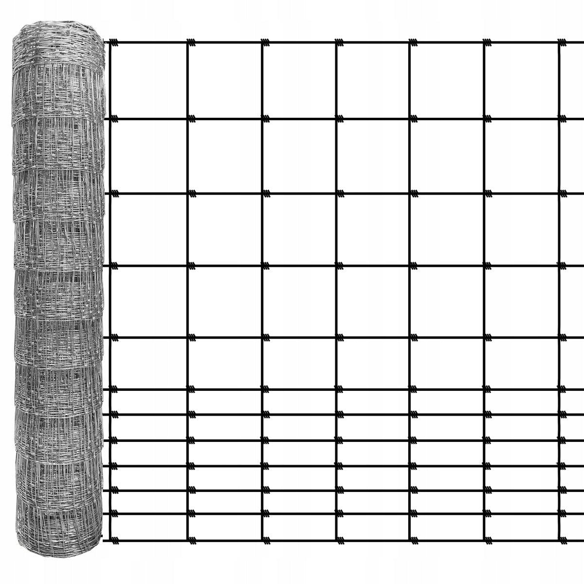 FOREST NET 100/12/15 G6 - 50m GALVANIZED hare roe deer boar field orchard forest