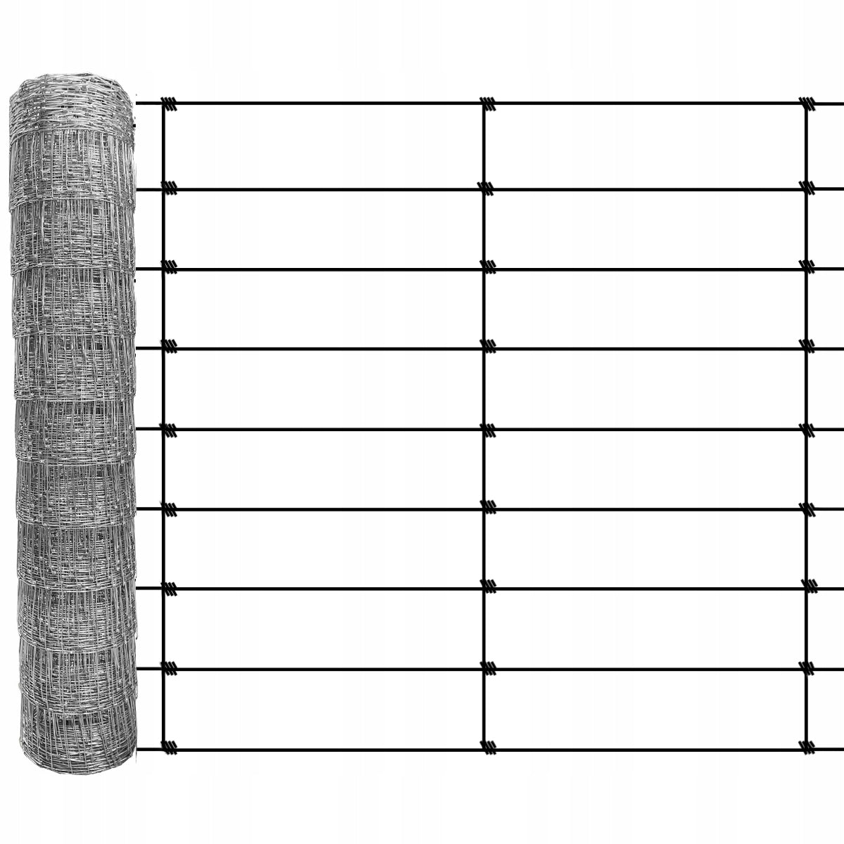FOREST NET 120/9/60 L roll 50m GALVANIZED hare roe deer boar field orchard forest