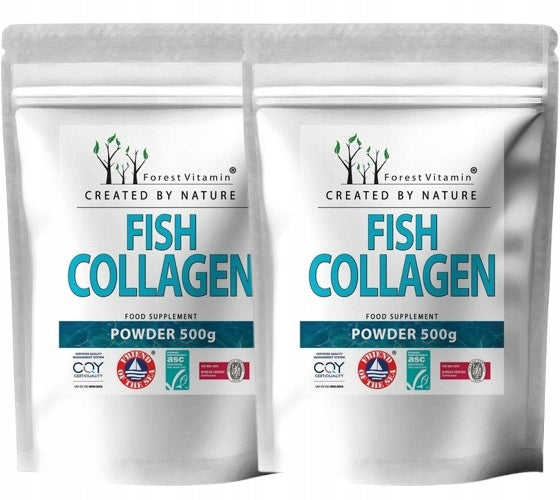 FOREST VITAMIN FISH COLLAGEN 1kg PURE WITHOUT ADDITIVES JOINTS SKIN HAIR