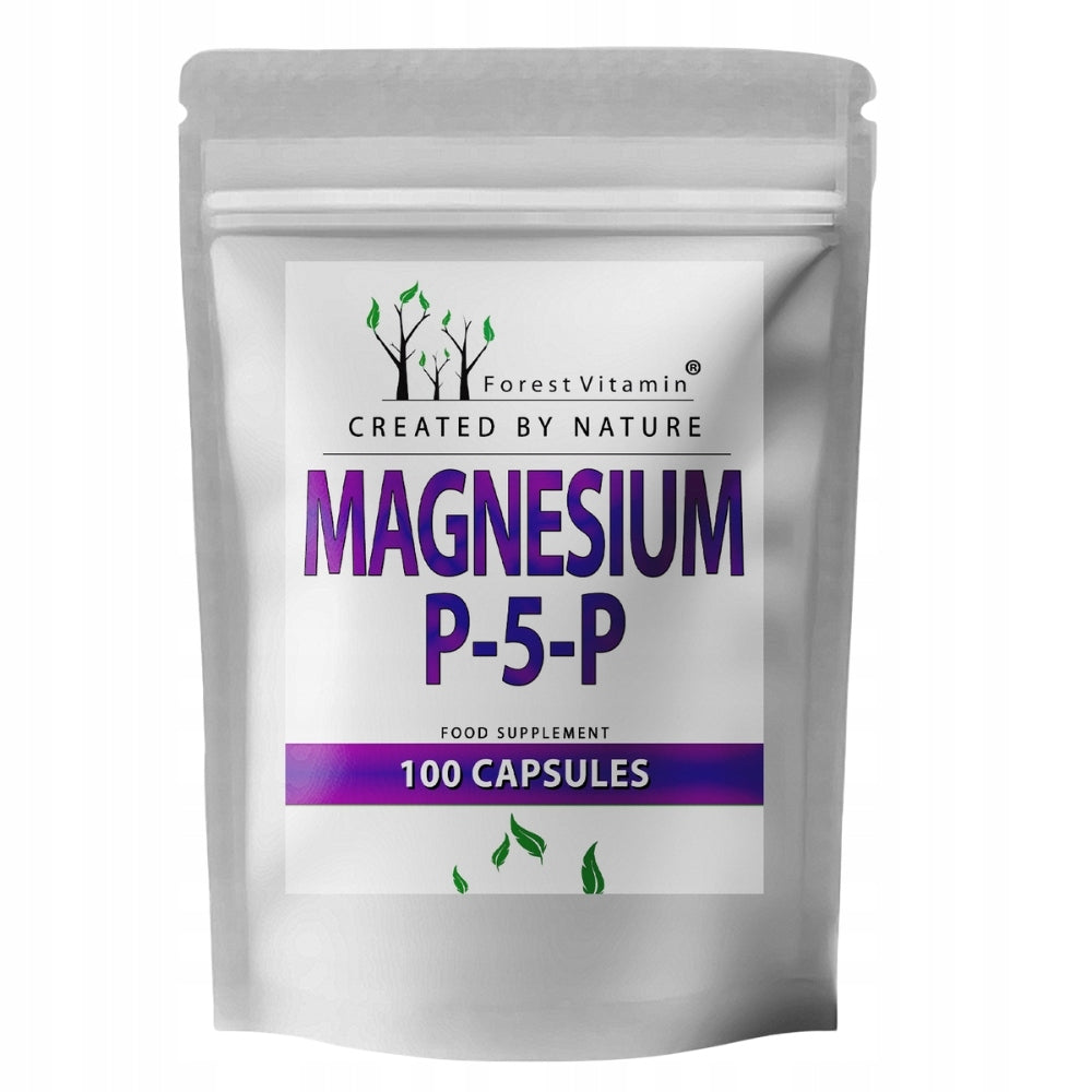 FOREST VITAMIN MAGNESIUM CITRATE 600 mg + B6 P-5-P 100 kaps HEART FATIGUE Manufacturer code CYTRYNIAN MAGNEZU 600mg + AKTYWNA B6 P-5-P