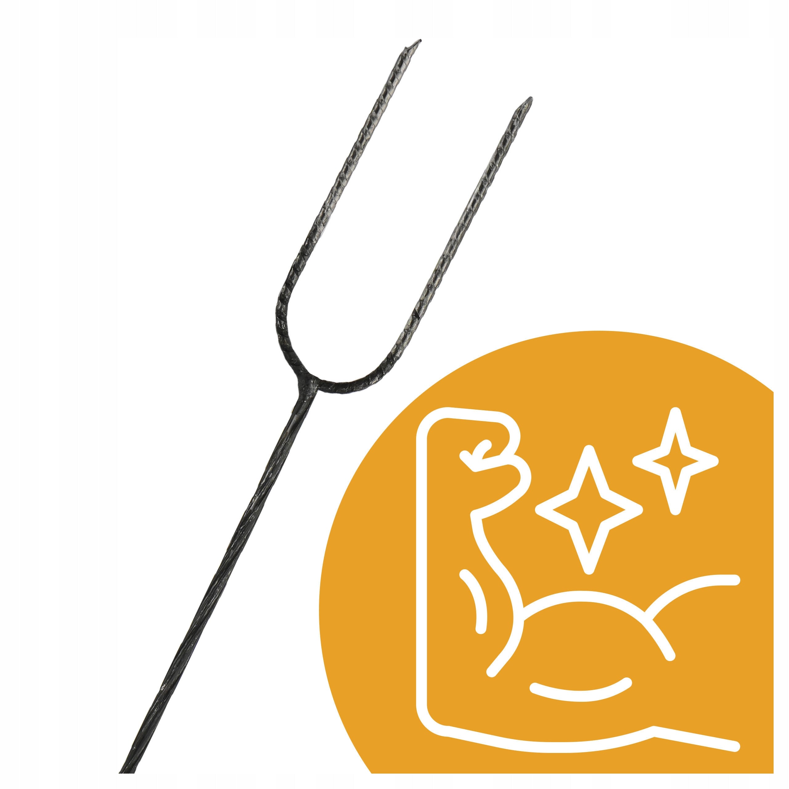 FORK FOCAL SAUSAGE STICK STICKS GRILL FORKS 100 CM 10 PCS Kind campfire fork