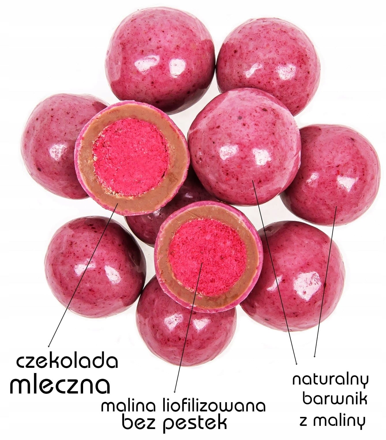 FORMELO FREEZE-DRIED RASPBERRIES IN MILK CHOCOLATE 110G CONTAINER Brand no brand