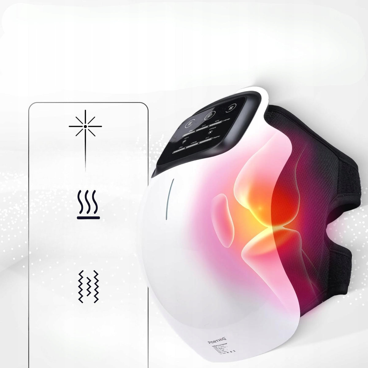 FORTHiQ Wireless Knee Massager Laser and Vibration Therapy Manufacturer code Bezprzewodowy Masażer Do Kolan FORTHiQ