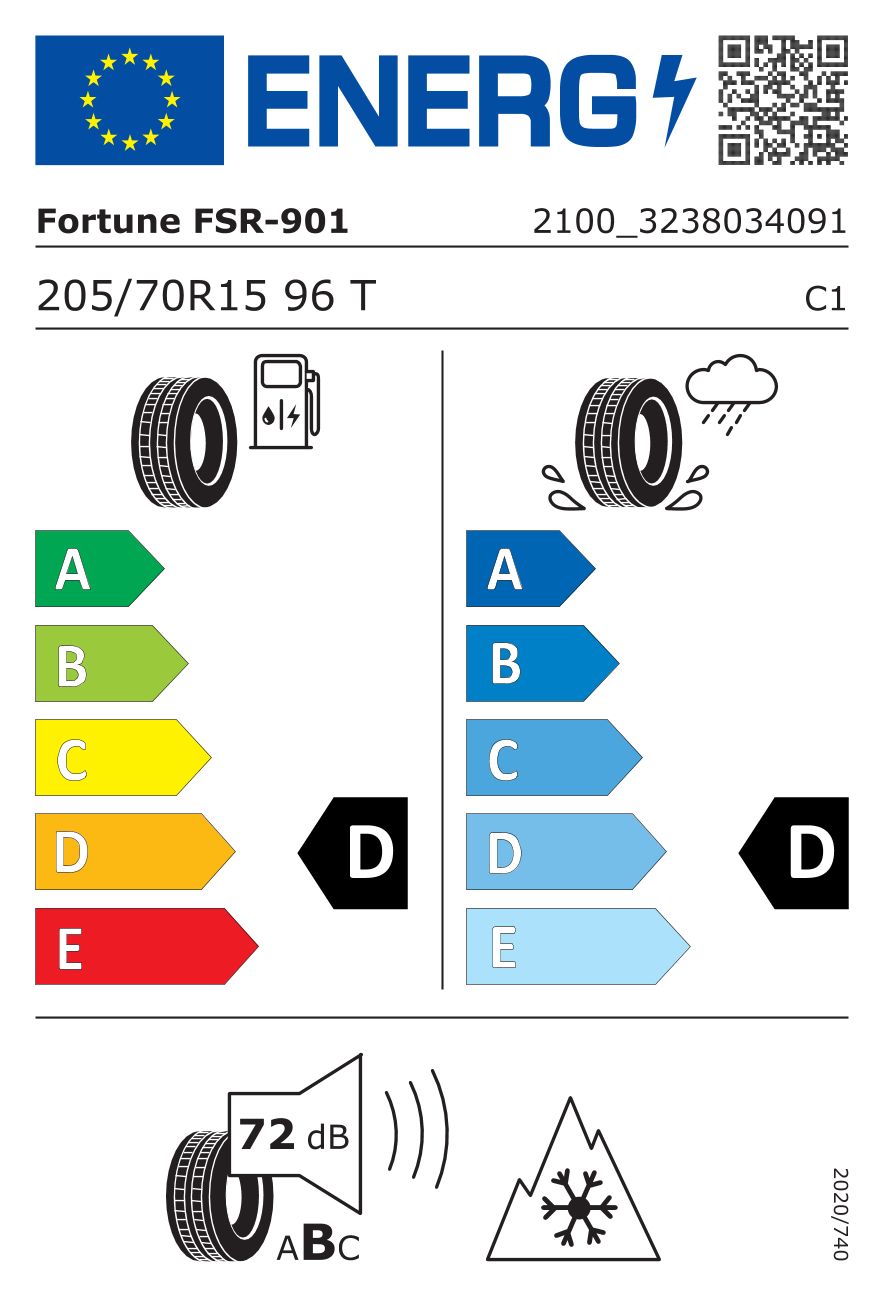 FORTUNE Z205/70 R15 FSR901 96T Year of manufacture 2026/2025