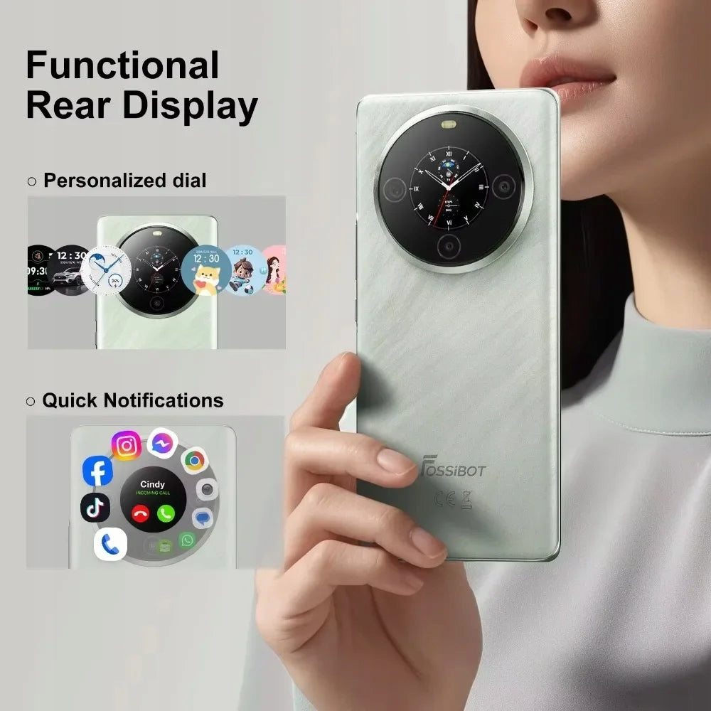 FOSSIBOT S3 PRO Smartphone 6.67 Inch, 6GB RAM, 128GB Storage, 5000mAh Battery - Grey Packaging status original