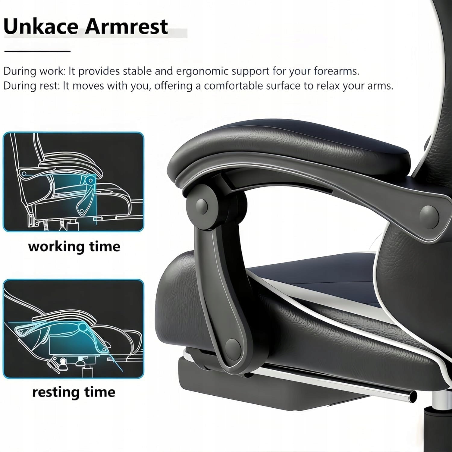 FOTEL GAMINGOWY VitaForge BIUROWY KRZESŁO GRACZA OBROTOWY KUBEŁKOWY CZARNY Maximum seat height 128 cm
