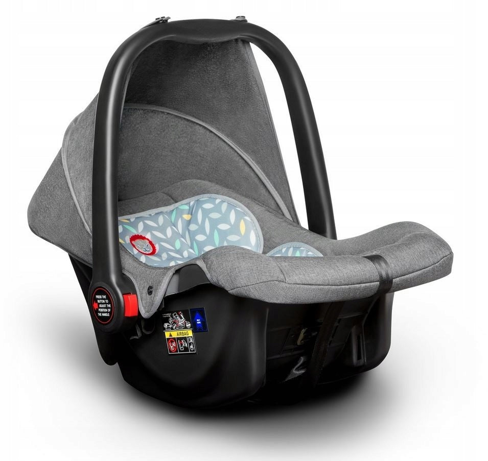Automobilinė kėdutė Lionelo Noa Plus, 0-13 kg, Grey Scandi