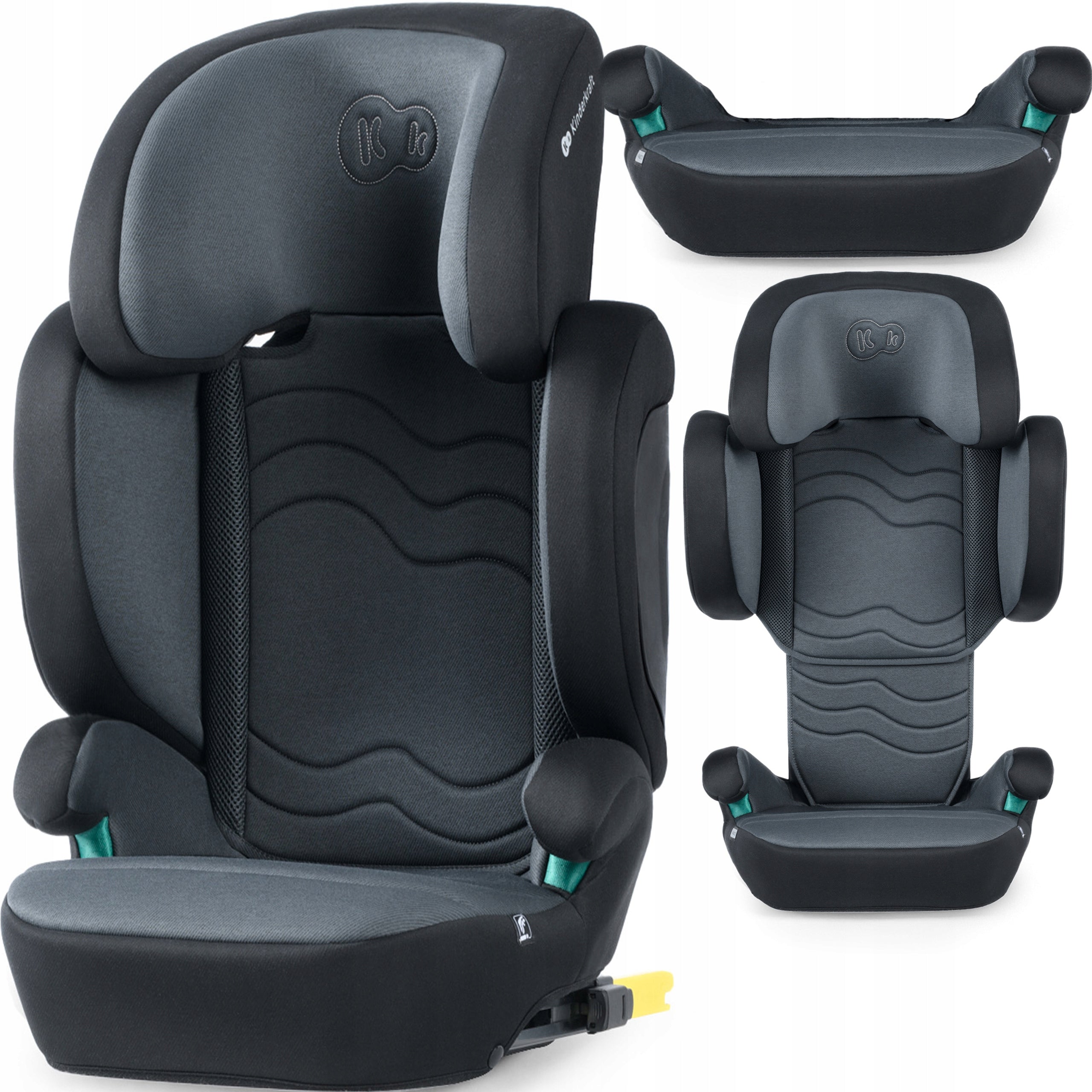 Automobilinė kėdutė Kinderkraft Xpand 2 i-Size, 15-36 kg, graphite black