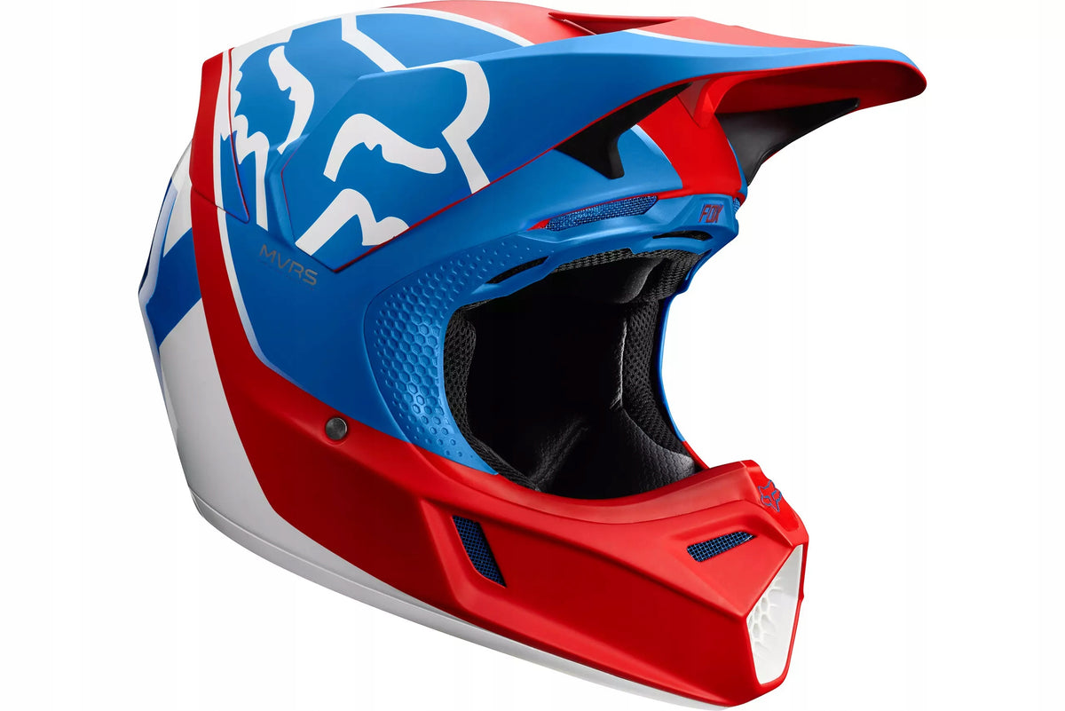 FOX V3 KILA HELMET BLUE/RED Size: S Manufacturer's catalog number 21766_149_S