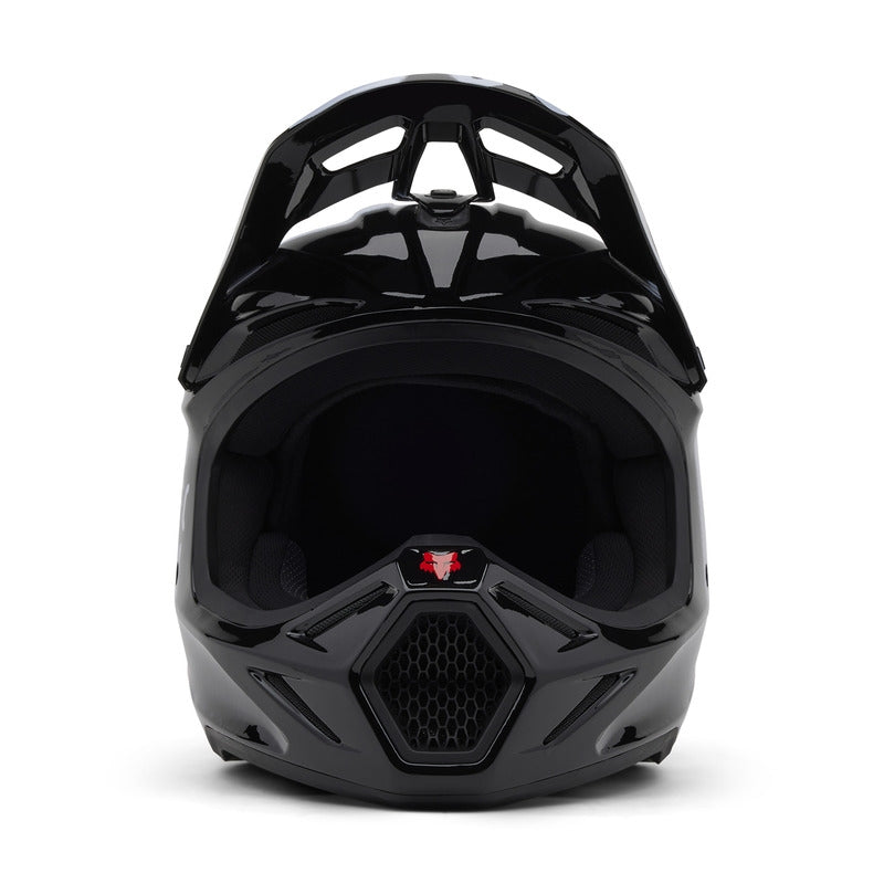 FOX V3 SEVENTY4 BLACK HELMET (M) Manufacturer's catalog number 33122_001_M
