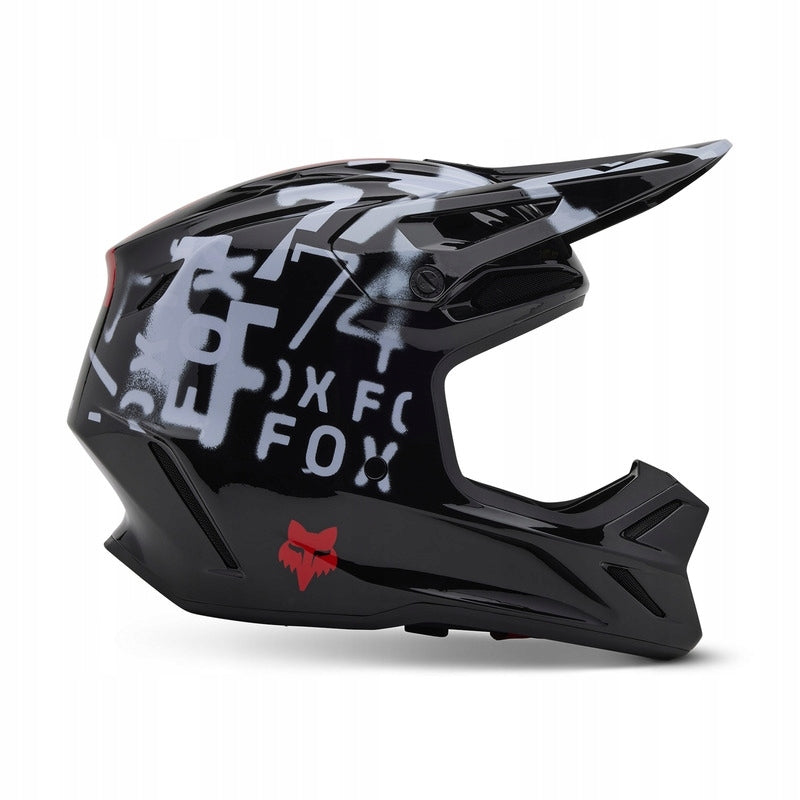 FOX V3 SEVENTY4 BLACK HELMET (M)