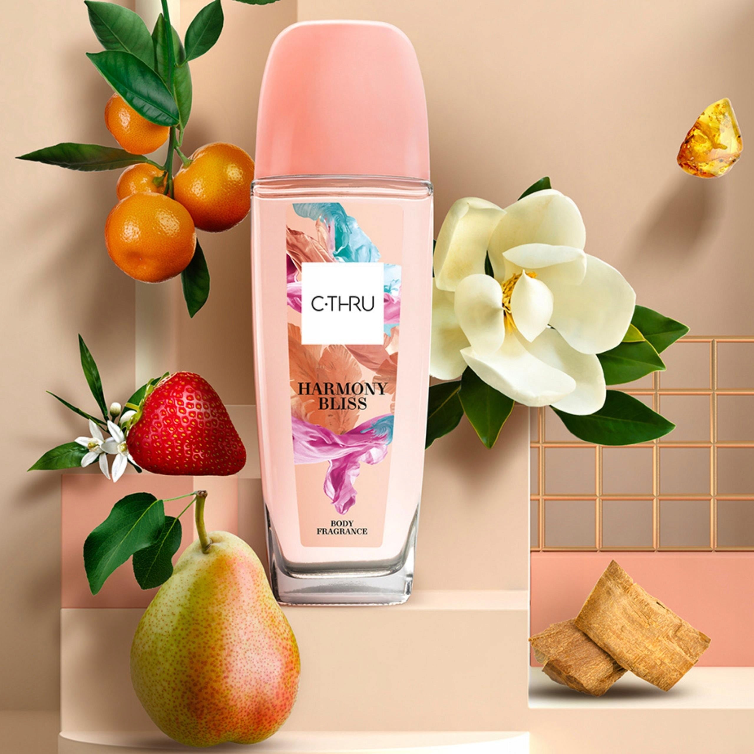 FRAGRANCE DEODORANT FOR WOMEN C-THRU 75ML HARMONY BLISS WITH ATOMIZER Kind spray