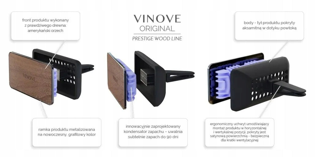FRAGRANCE VINOVE REFILL MILANO MODERN WOOD AIR FRESHENER CARTRIDGE FOR CAR Manufacturer VINOVE